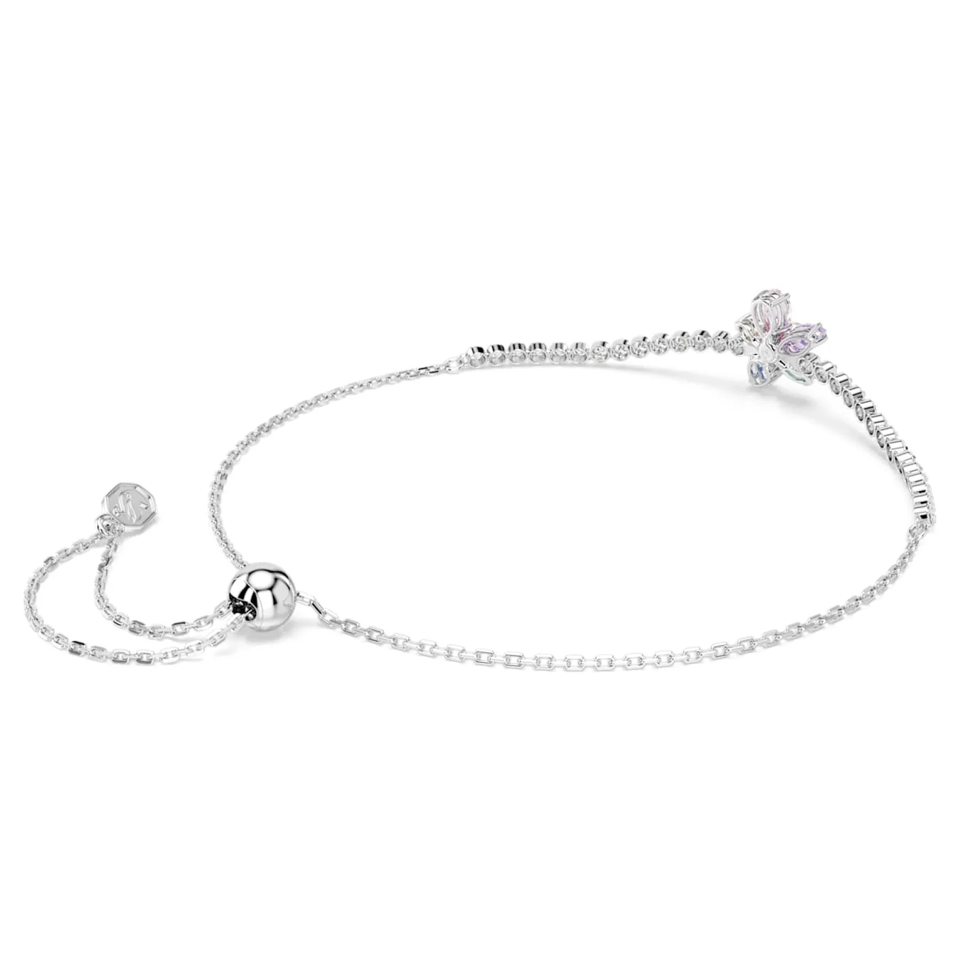 Ariana Grande x Swarovski bracelet Mixed cuts, Flower, Multicolored, Rhodium plated - Image 4