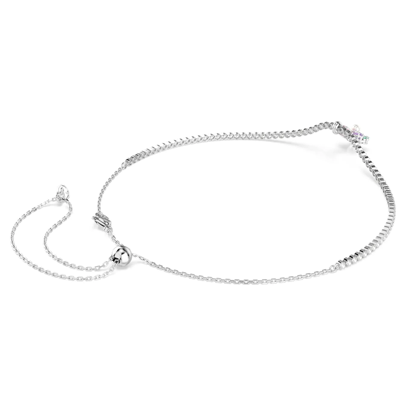 Ariana Grande x Swarovski choker Mixed cuts, Flower, Multicolored, Rhodium plated - Image 4