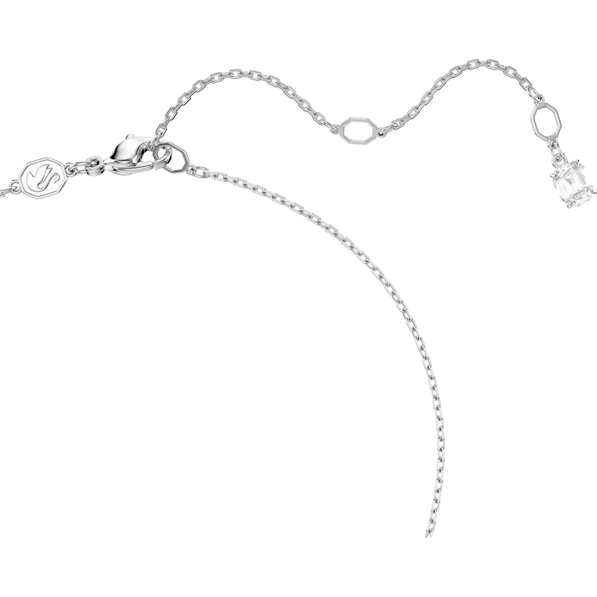 Ariana Grande x Swarovski pendant Mixed cuts, Heart, White, Rhodium plated - Image 3