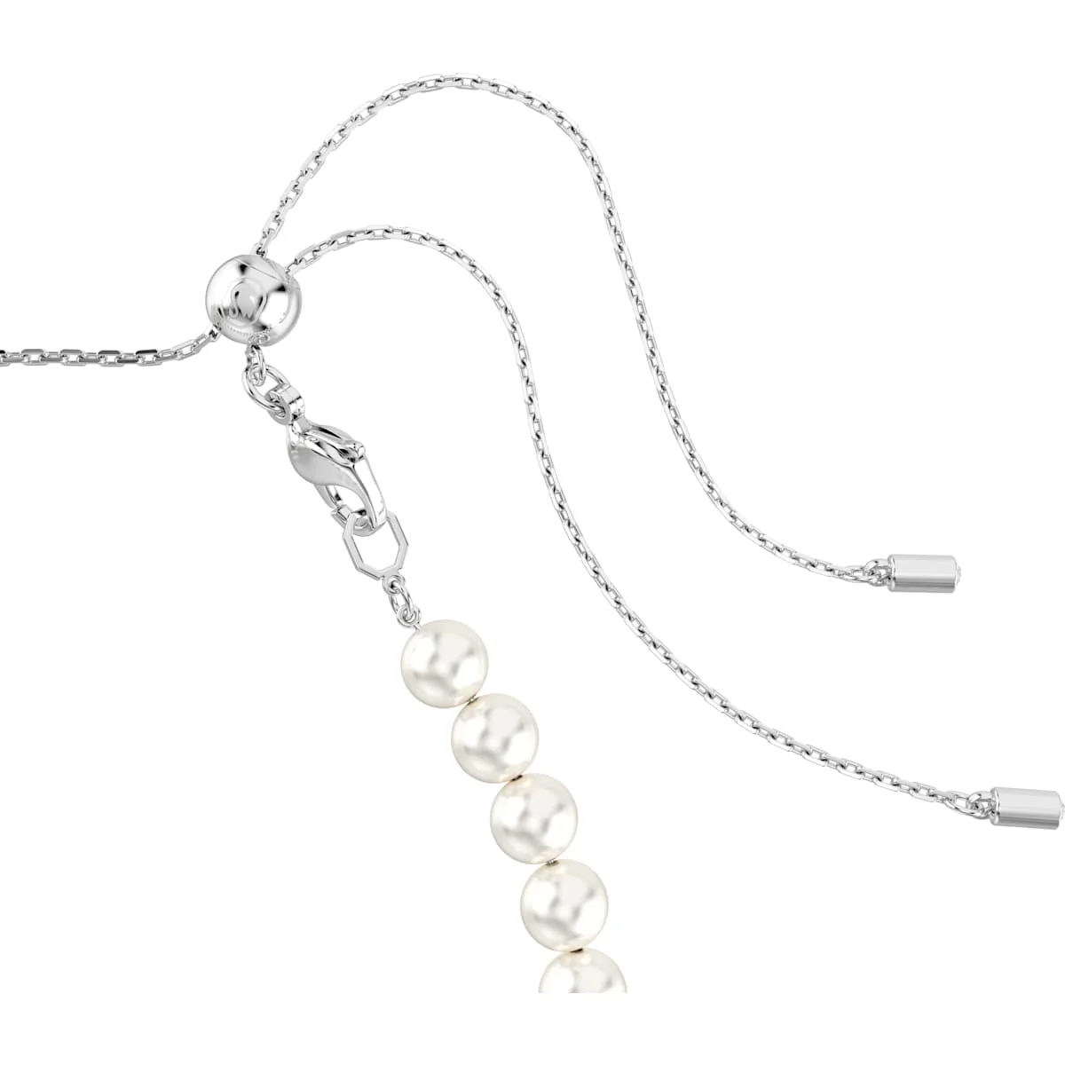 Ariana Grande x Swarovski Tennis choker Mixed cuts, Heart, White, Rhodium plated - Image 3
