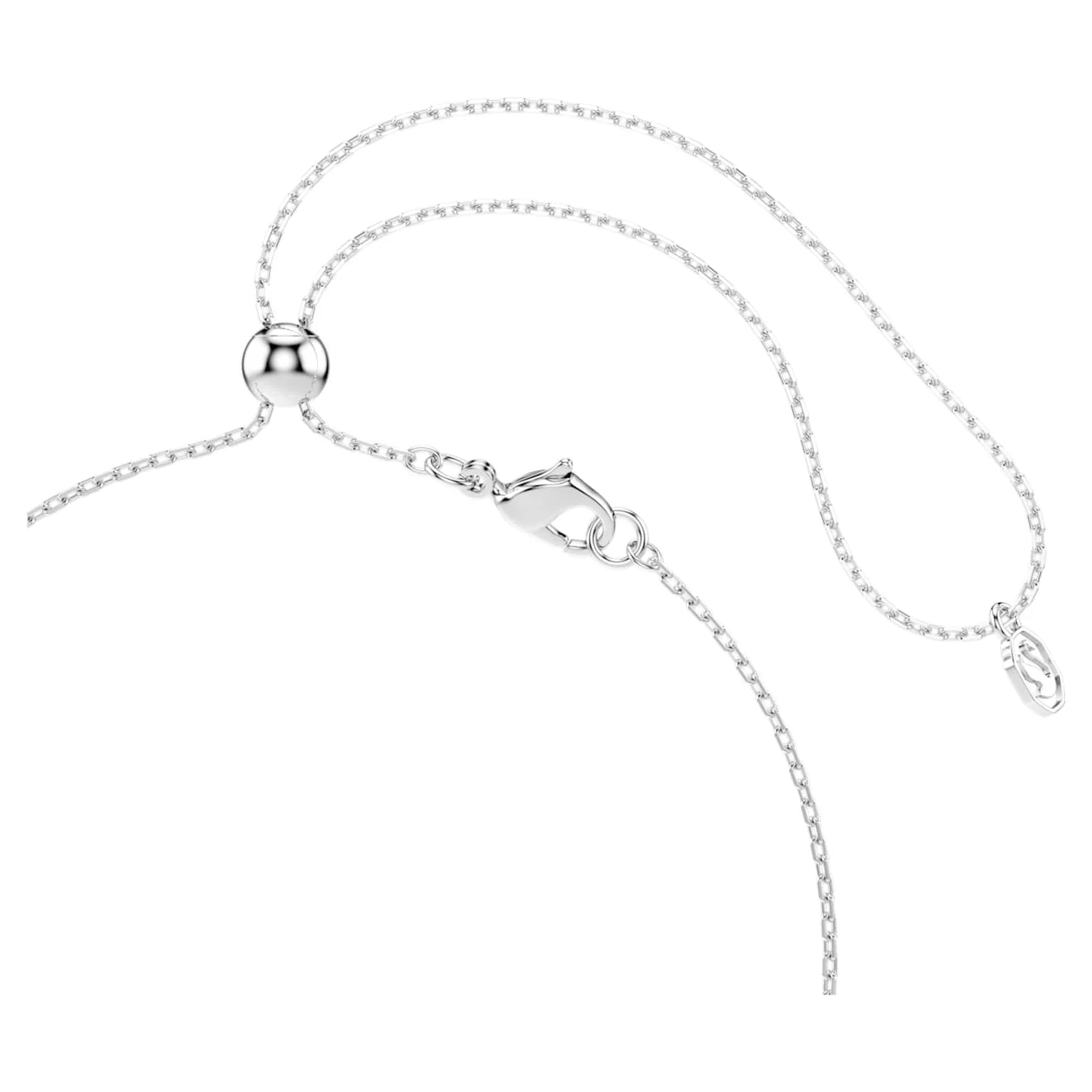 Ariana Grande x Swarovski Y necklace Mixed cuts, Dragonfly, Multicolored, Rhodium plated - Image 4