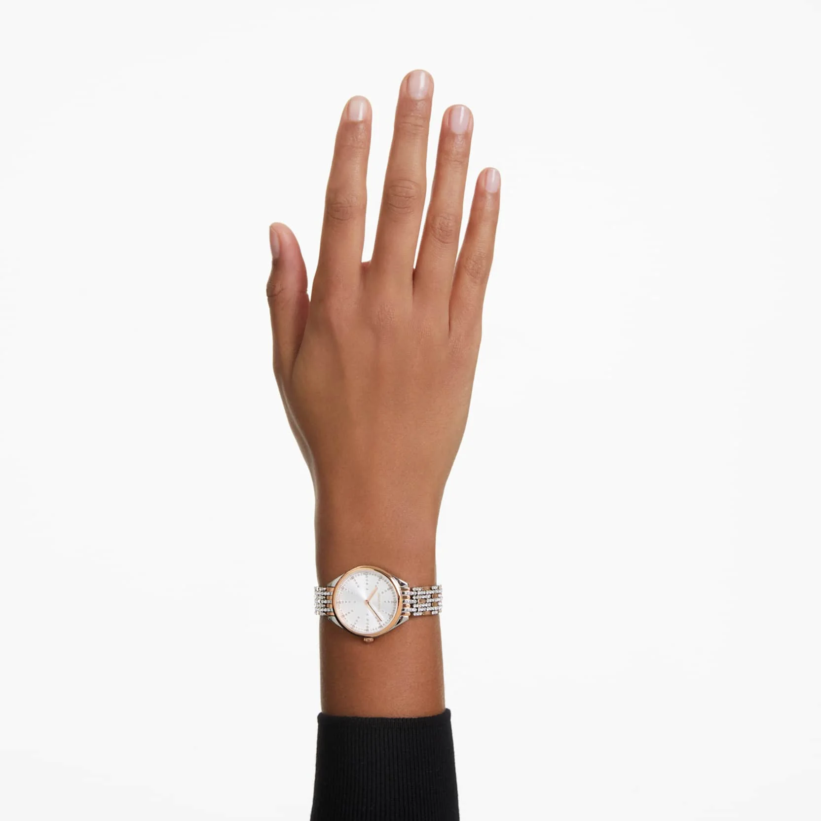 Attract watch Swiss Made, Metal bracelet, Rose gold tone, Rose gold-tone finish - Image 5