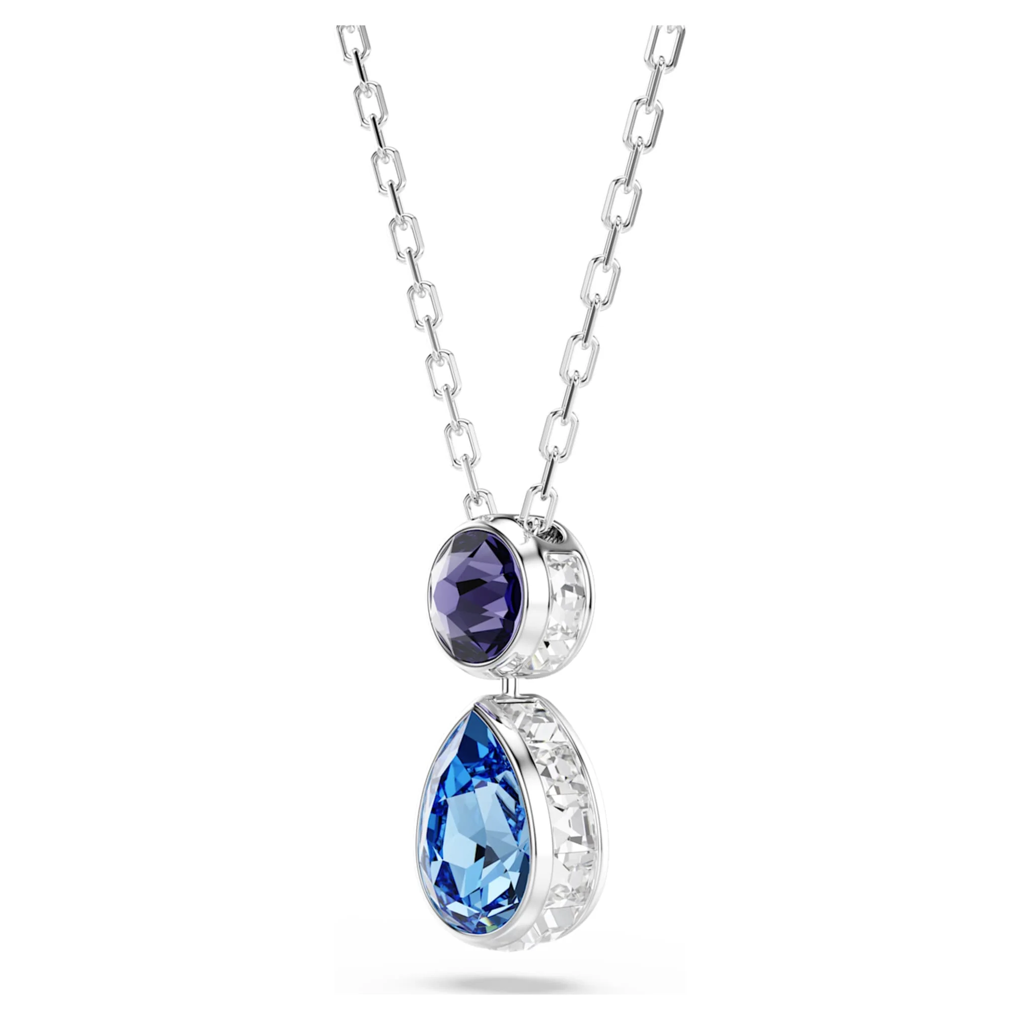 Chroma pendant Mixed cuts, Multicolored, Rhodium plated - Image 3