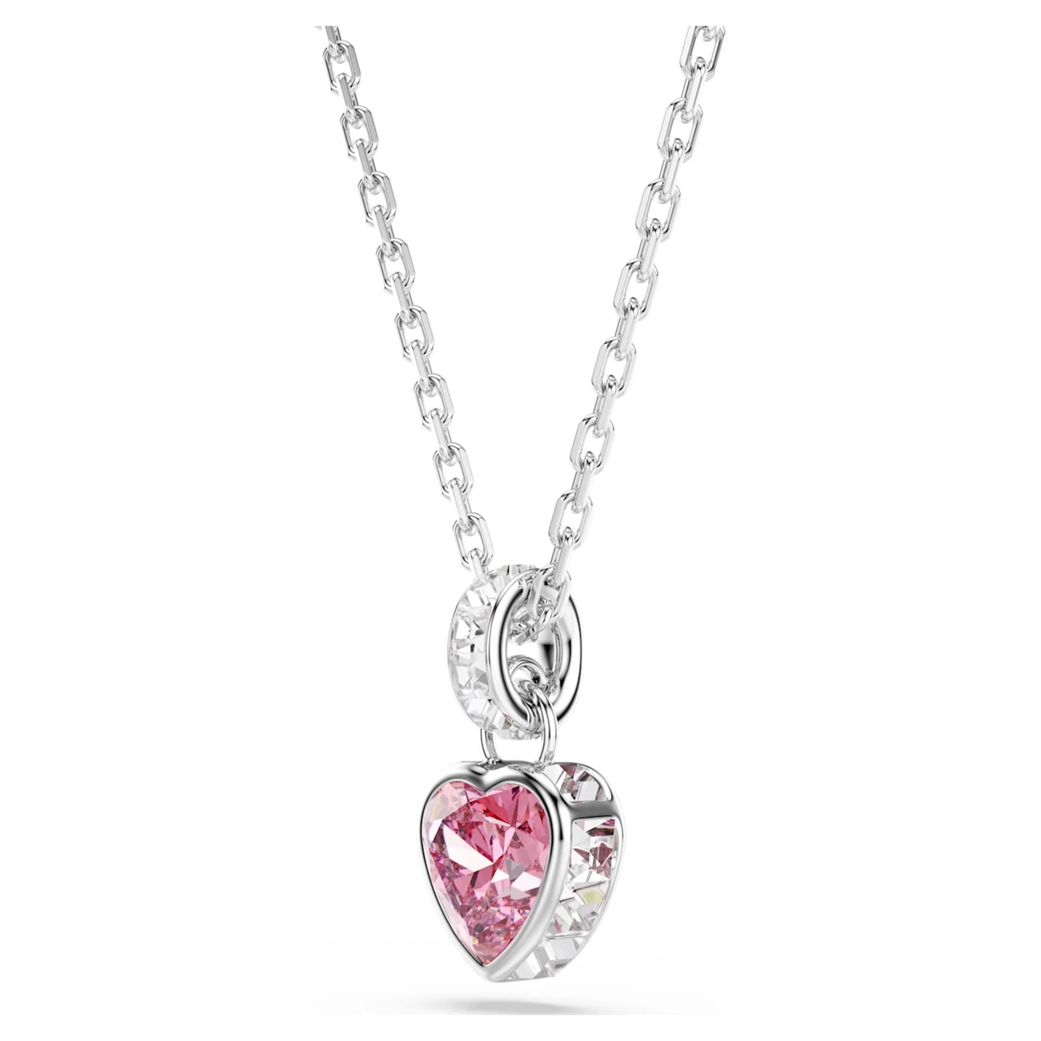 Chroma pendant Mixed cuts, Pink, Rhodium plated - Image 3