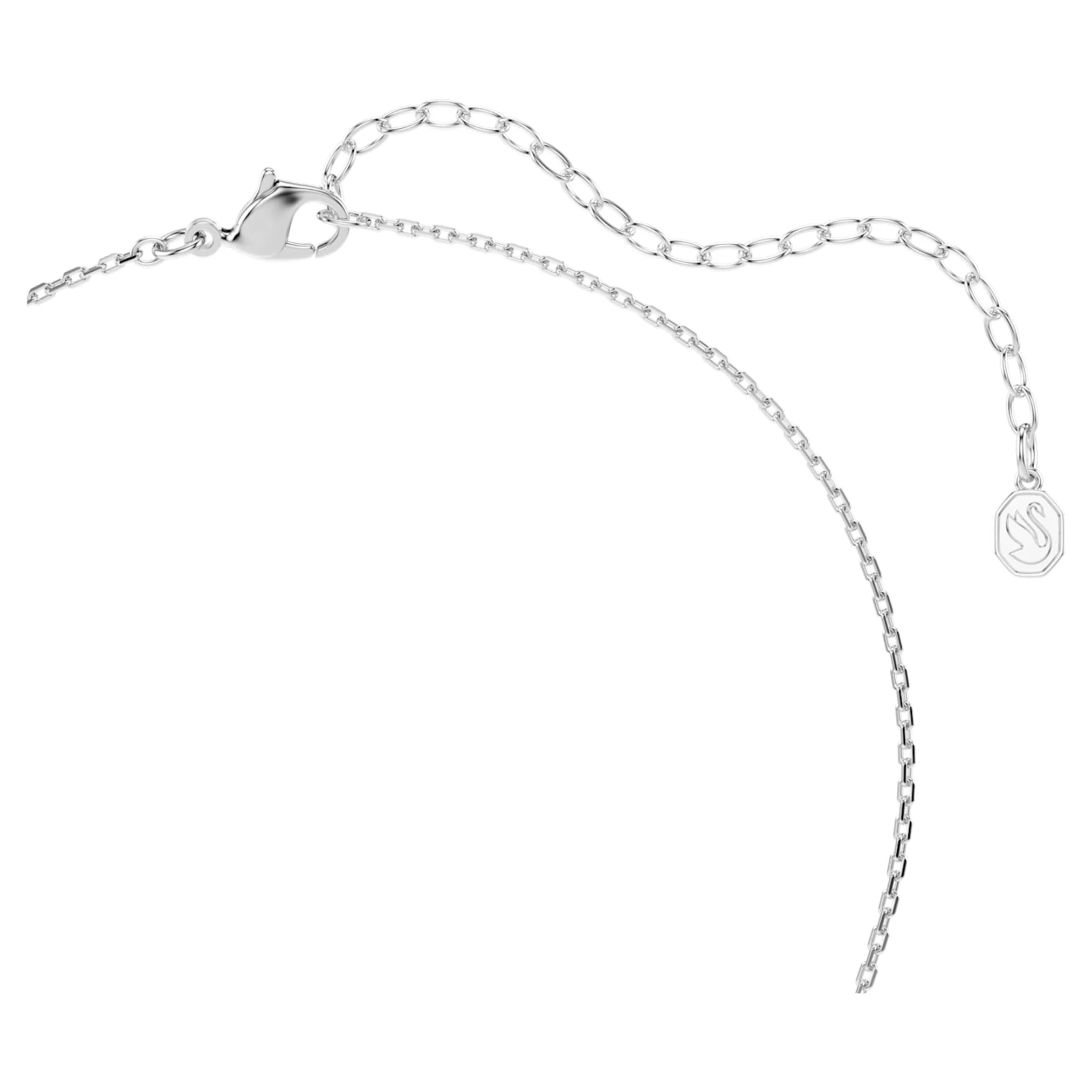 Chroma pendant Mixed cuts, Pink, Rhodium plated - Image 4