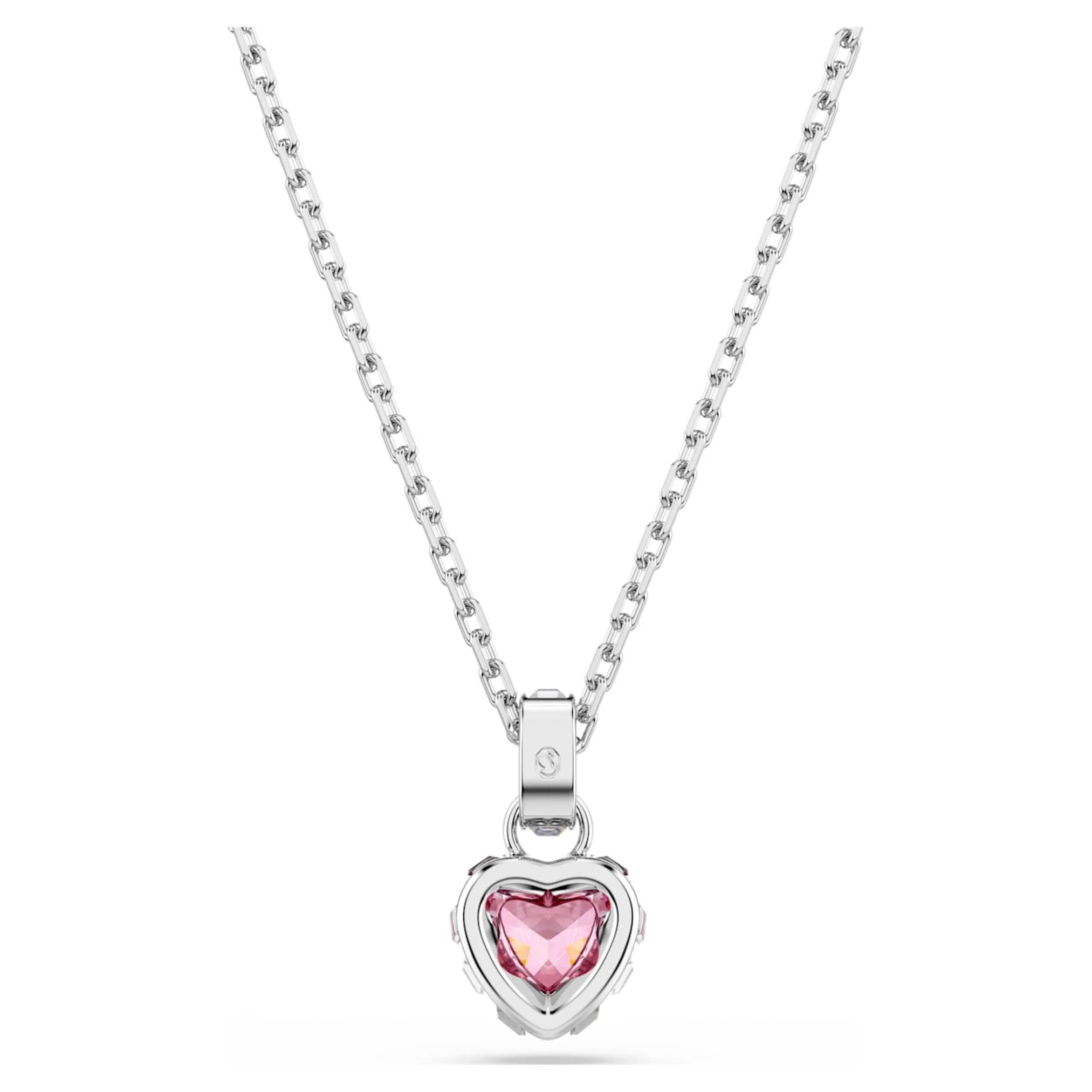 Chroma pendant Mixed cuts, Pink, Rhodium plated - Image 5