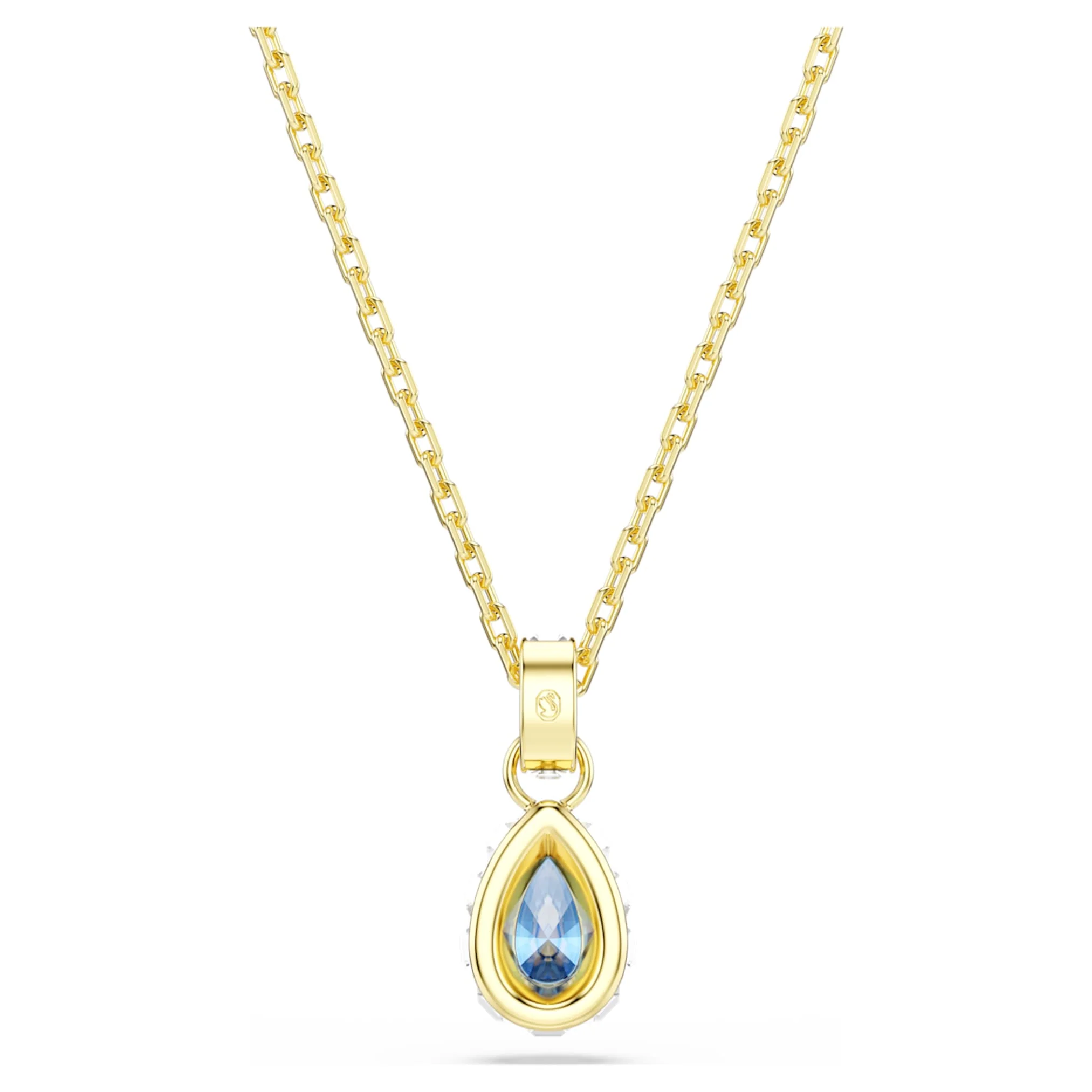 Chroma pendant Pear cut, Blue, 18K gold finish - Image 5