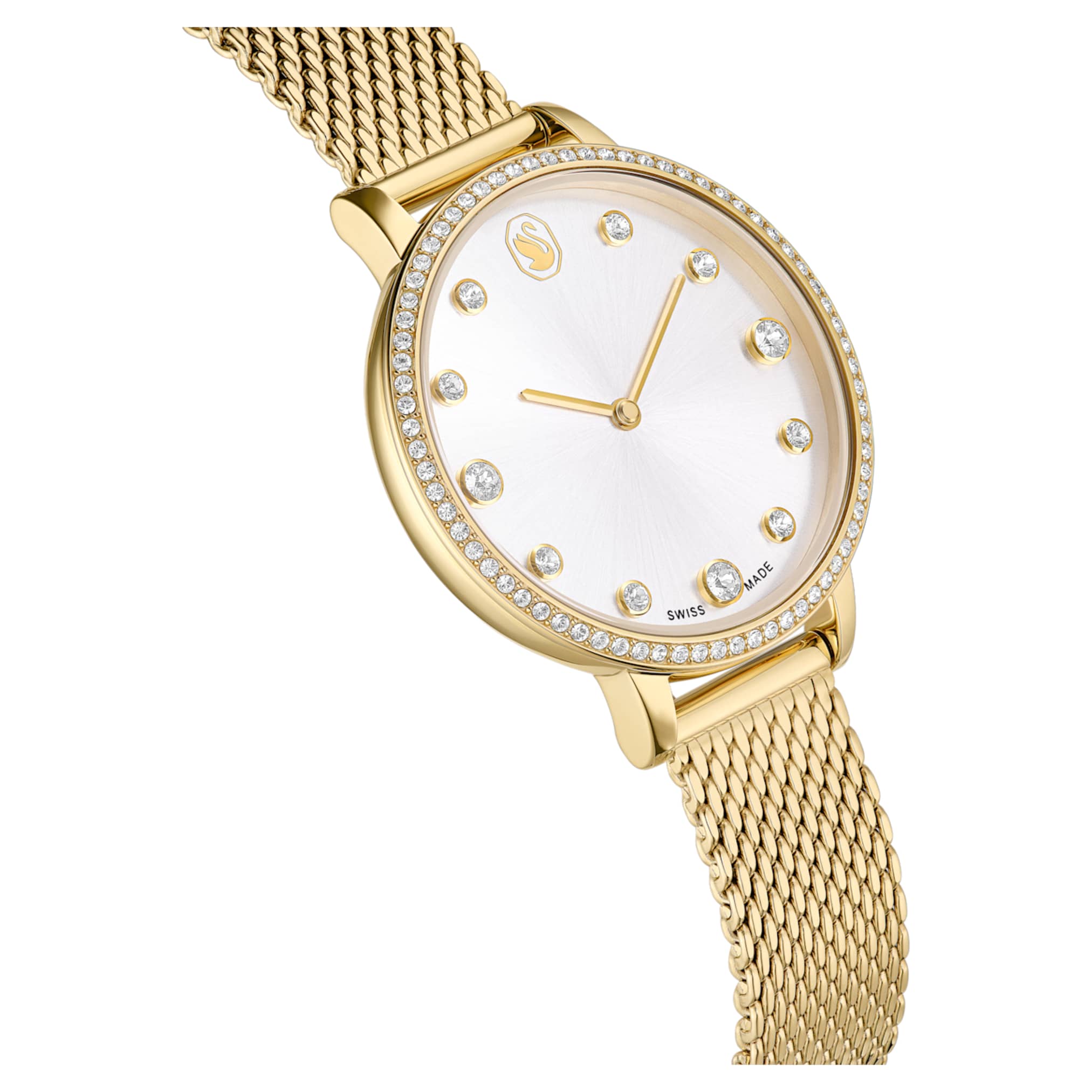 Clarica watch Swiss Made, Metal bracelet, Gold tone, Gold-tone finish - Image 6