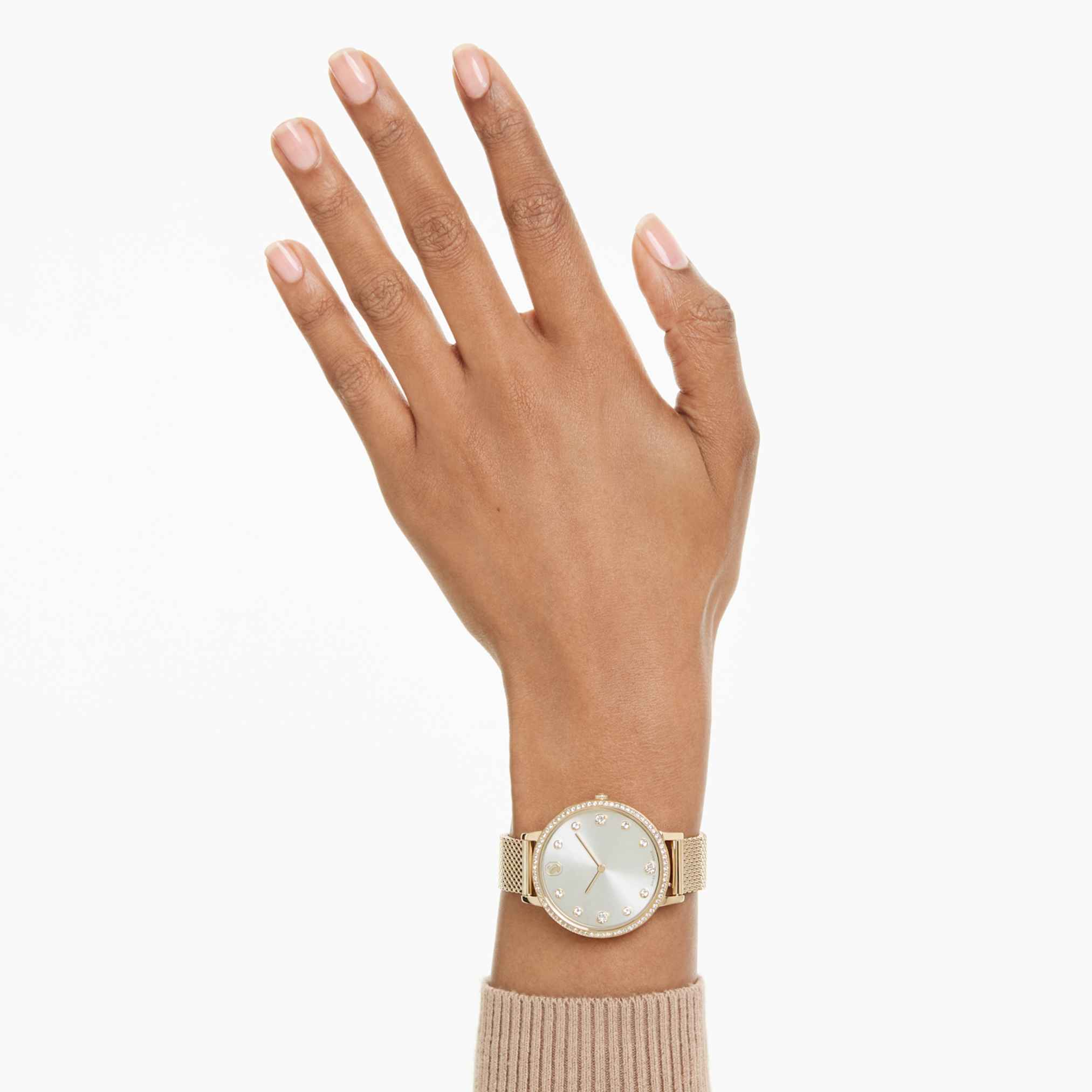 Clarica watch Swiss Made, Metal bracelet, Gold tone, Gold-tone finish - Image 7