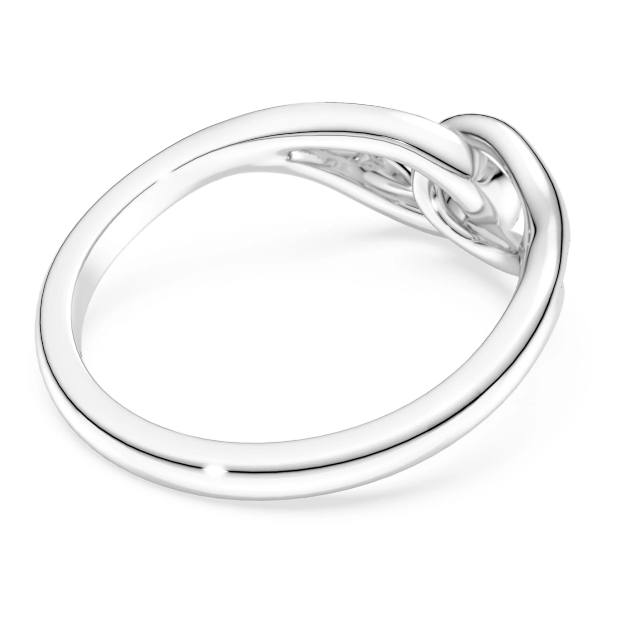 Classica ring Round cut, Interlocking, White, Sterling silver - Image 4