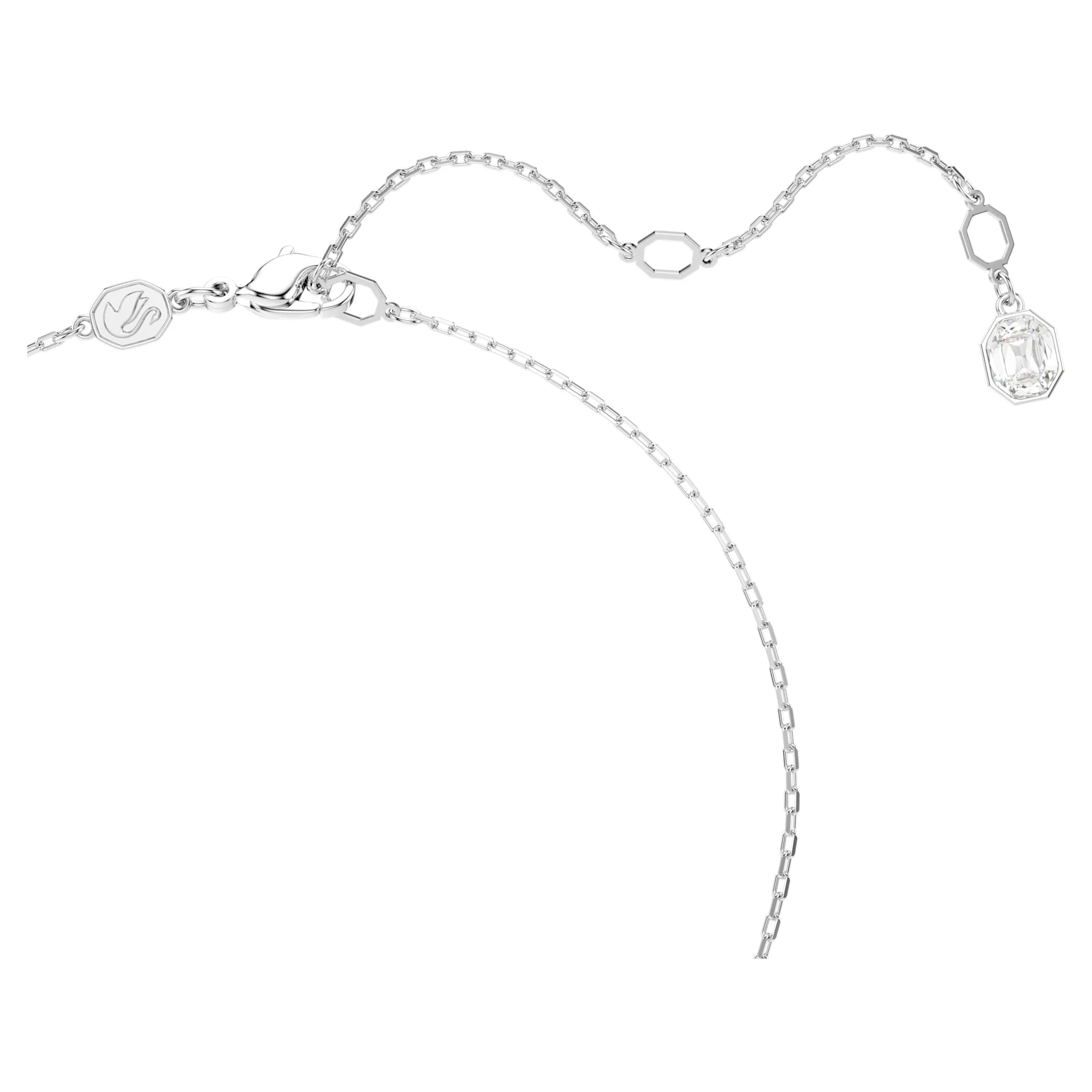 Constella pendant Round cut, White, Rhodium plated - Image 3