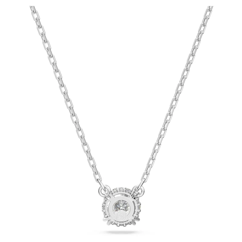 Constella pendant Round cut, White, Rhodium plated - Image 4
