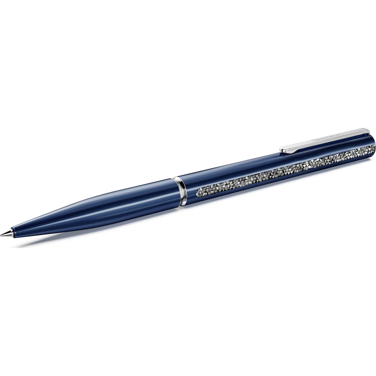 Crystal Shimmer Glide ballpoint pen Blue, Blue lacquered, Chrome plated