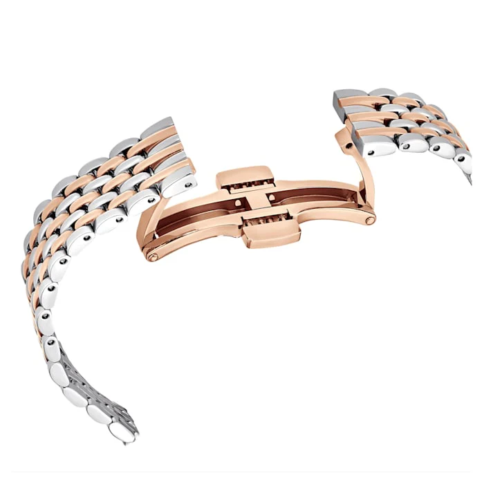 Crystalline Aura watch Swiss Made, Metal bracelet, Rose gold tone, Mixed metal finish - Image 6
