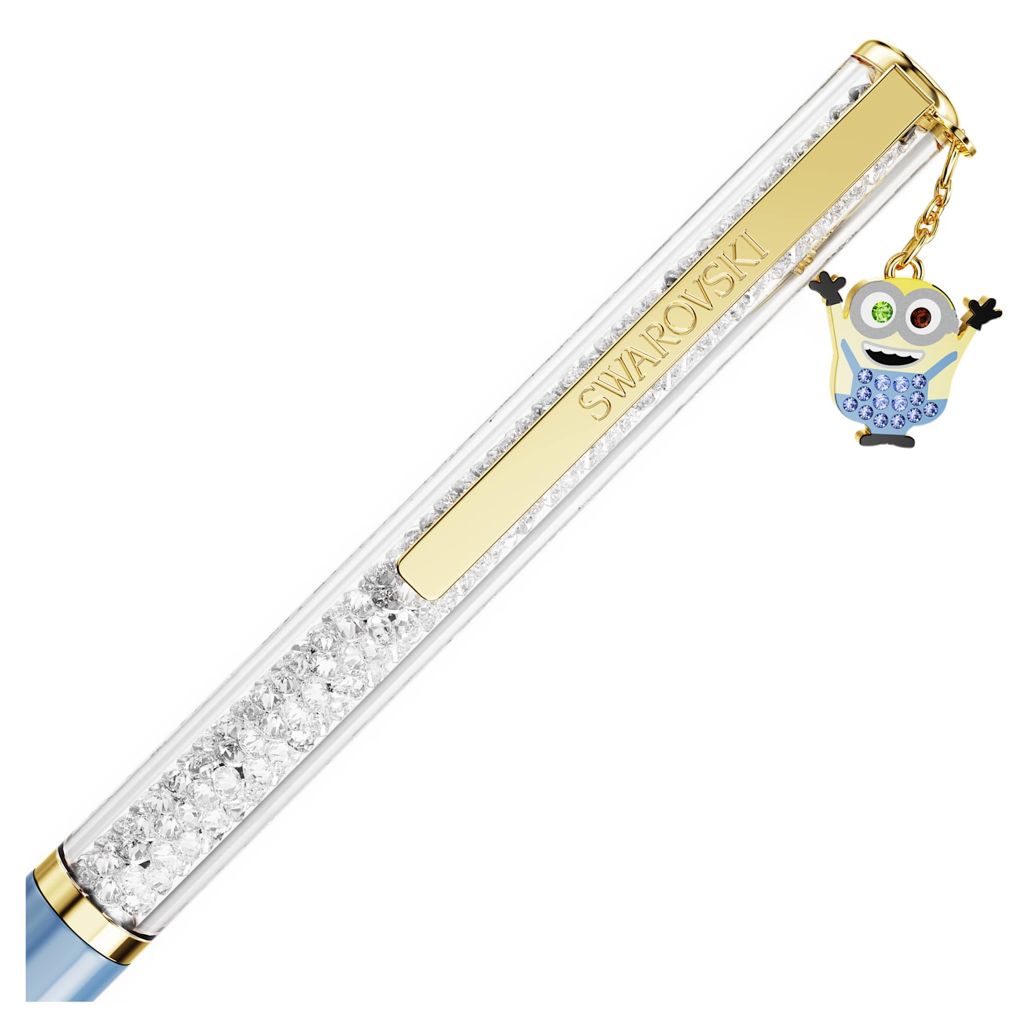 Crystalline ballpoint pen Minions, Blue, Gold-tone plated - Image 3