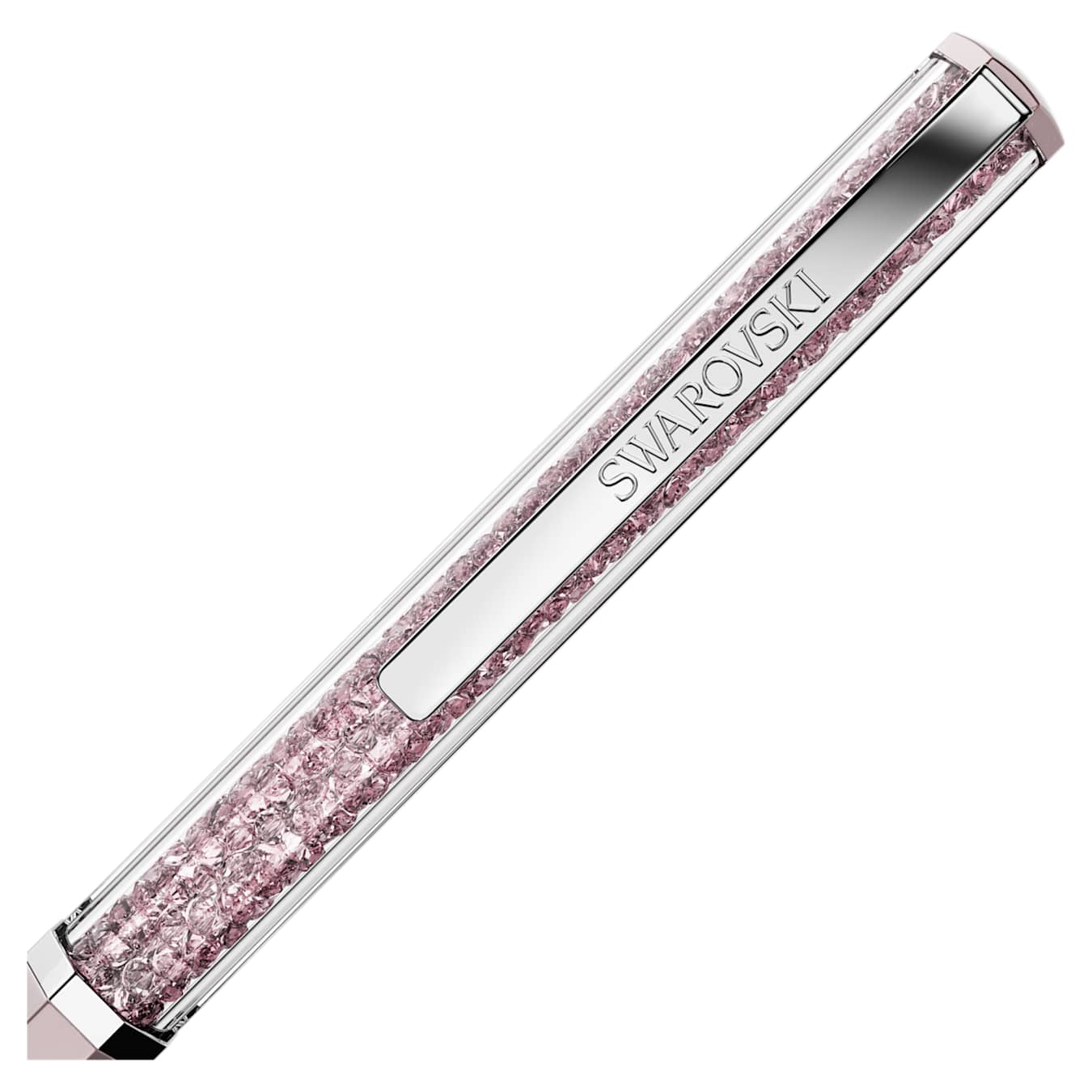 Crystalline ballpoint pen Pink lacquered, Chrome plated - Image 3