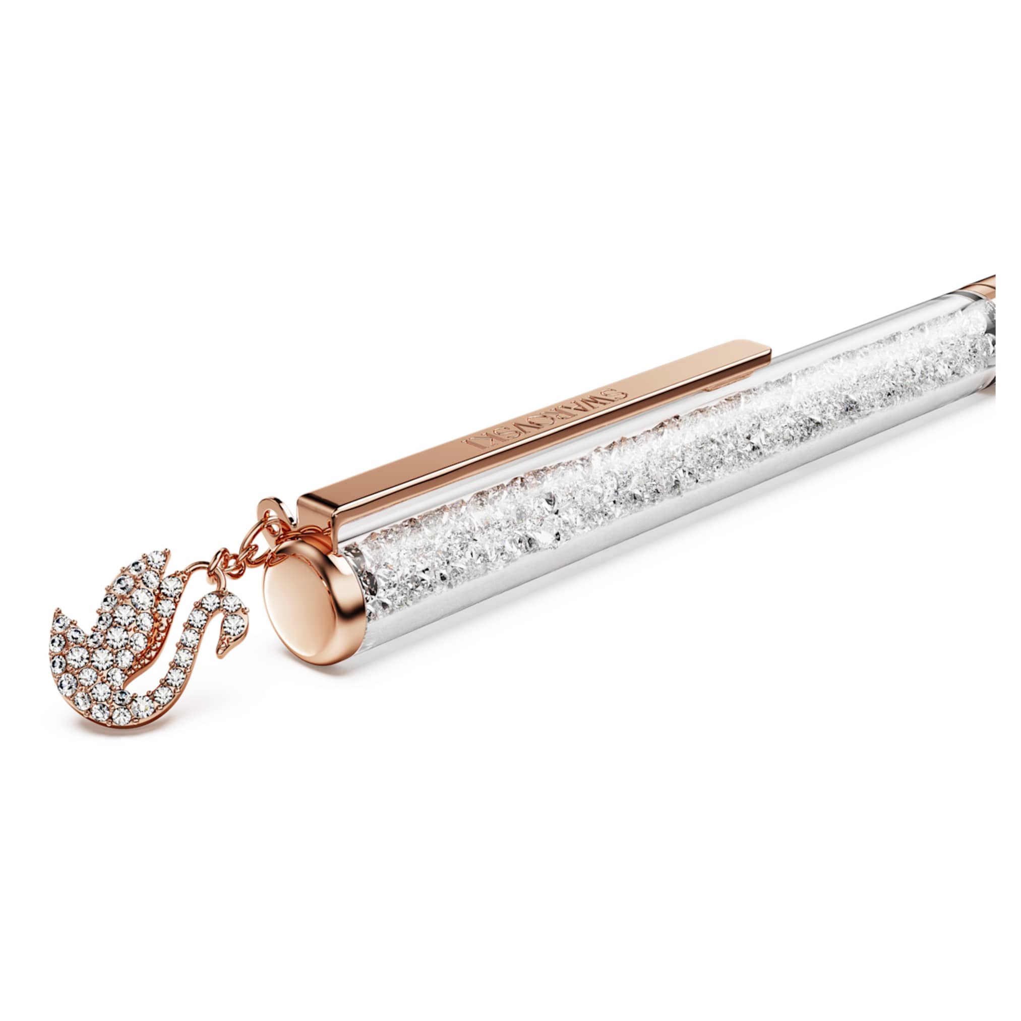 Crystalline ballpoint pen Swan, Rose gold-tone plated - Image 4