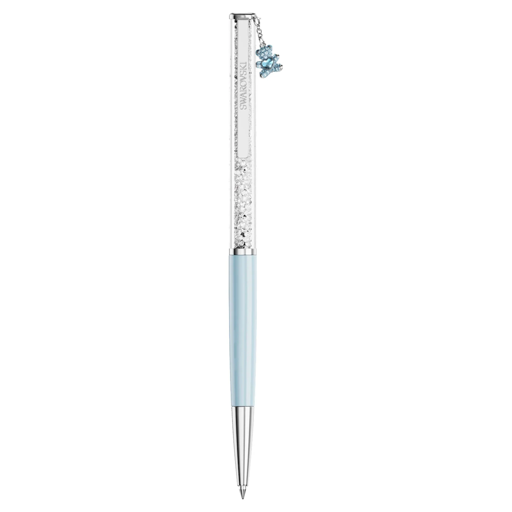 Crystalline ballpoint pen Teddy, Blue, Blue lacquered, Chrome plated - Image 2
