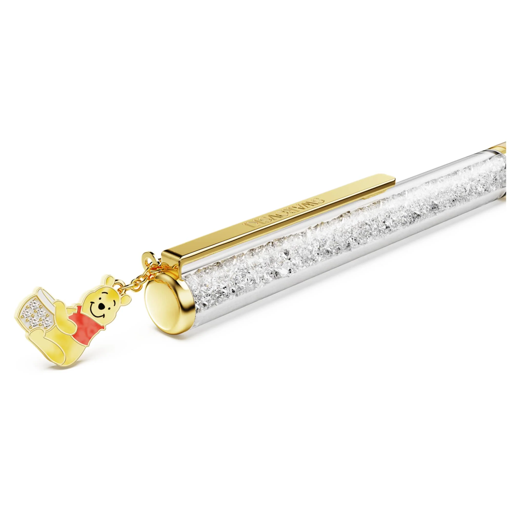 Crystalline ballpoint pen Winnie the Pooh, Yellow lacquered, Gold-tone plated - Image 4