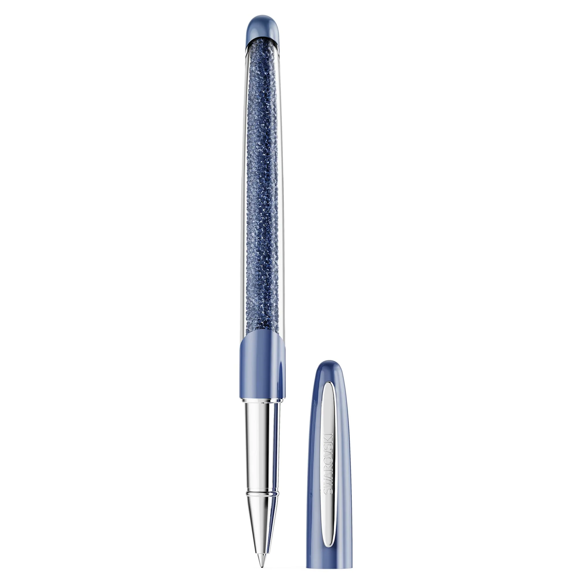 Crystalline Nova rollerball pen Blue, Chrome plated - Image 2