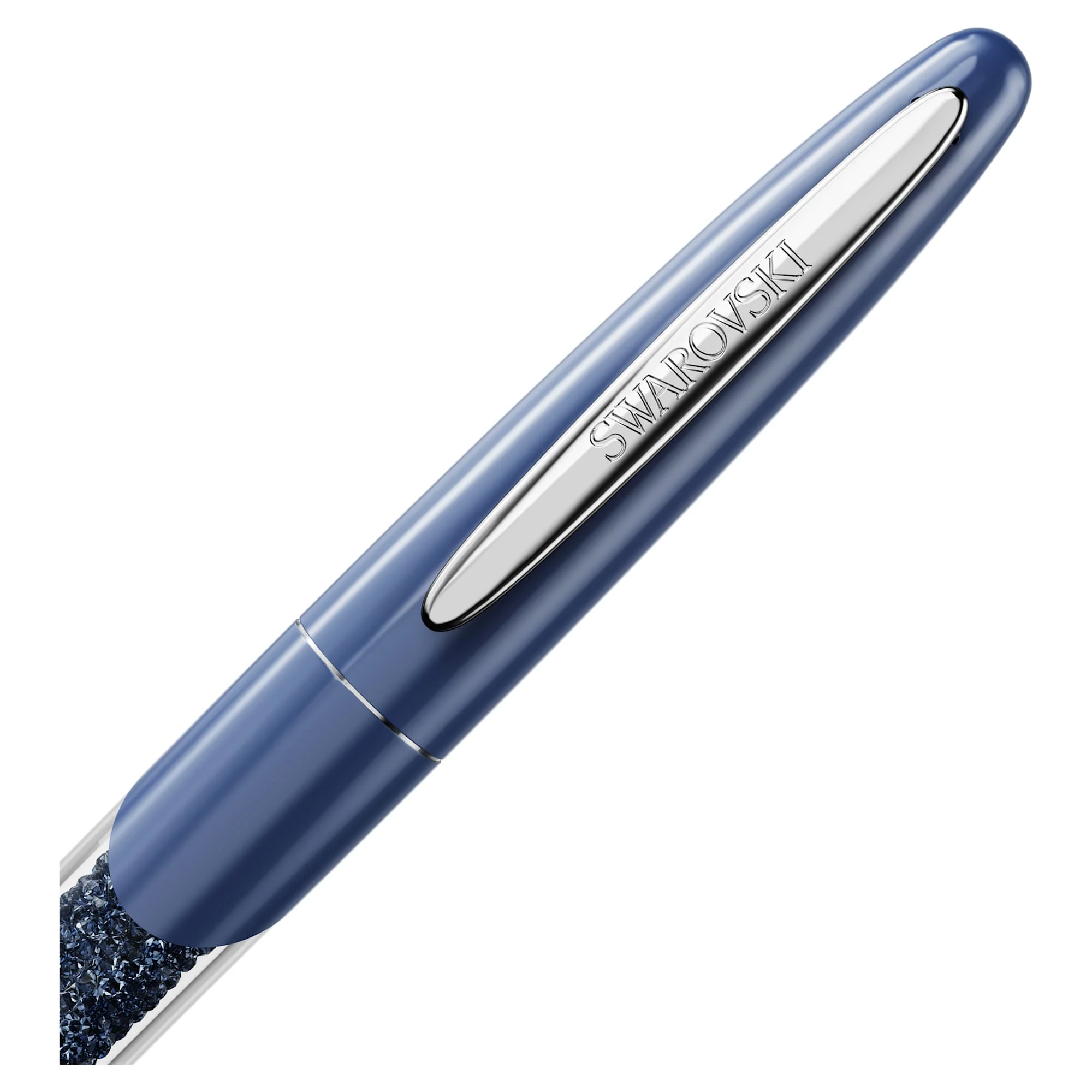 Crystalline Nova rollerball pen Blue, Chrome plated - Image 3