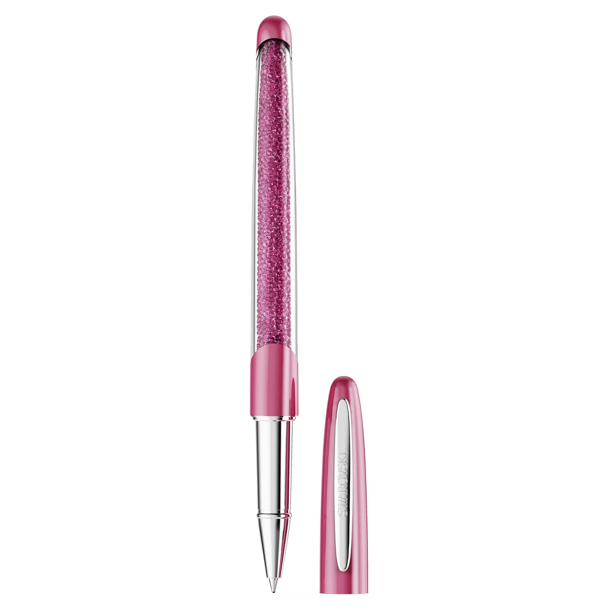 Crystalline Nova rollerball pen Pink, Chrome plated - Image 2
