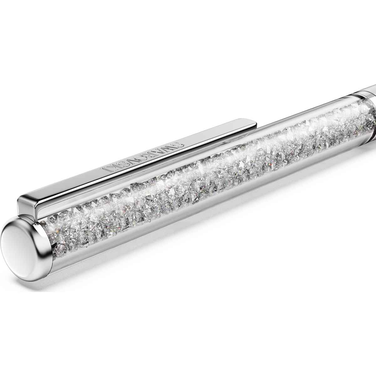 Crystalline Silk ballpoint pen White, White lacquered, Chrome Plated - Image 4