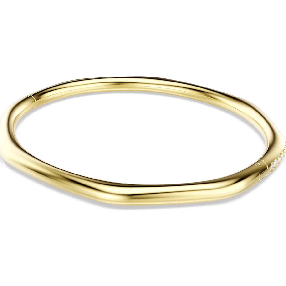 Dextera bangle, Octagon shape, Round cut, White, Gold-tone plated - Image 5