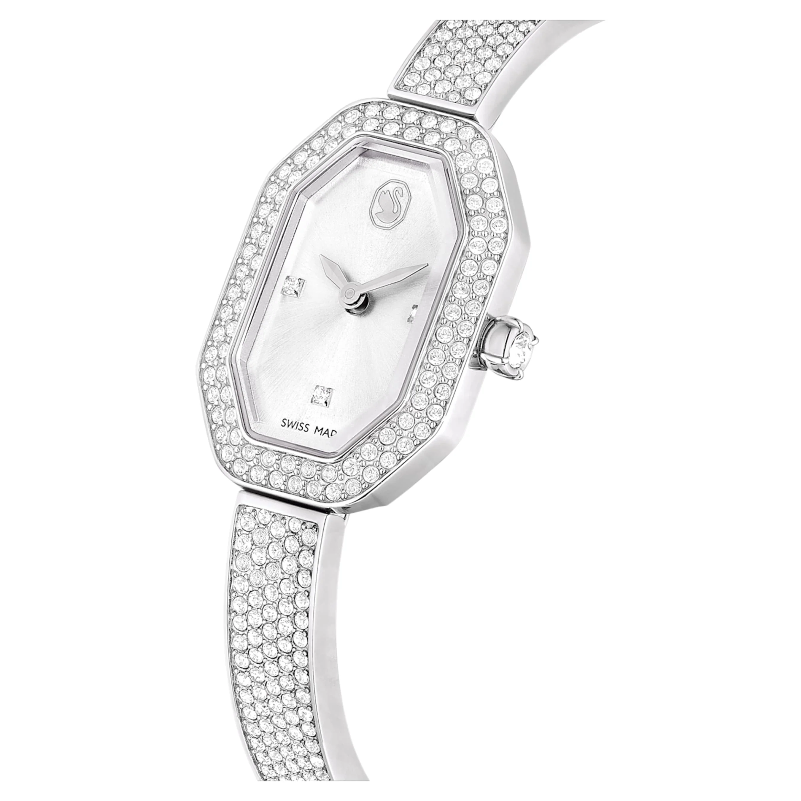 Dextera Bangle watch Swiss Made, Metal bracelet, Silver tone, Stainless steel - Image 4