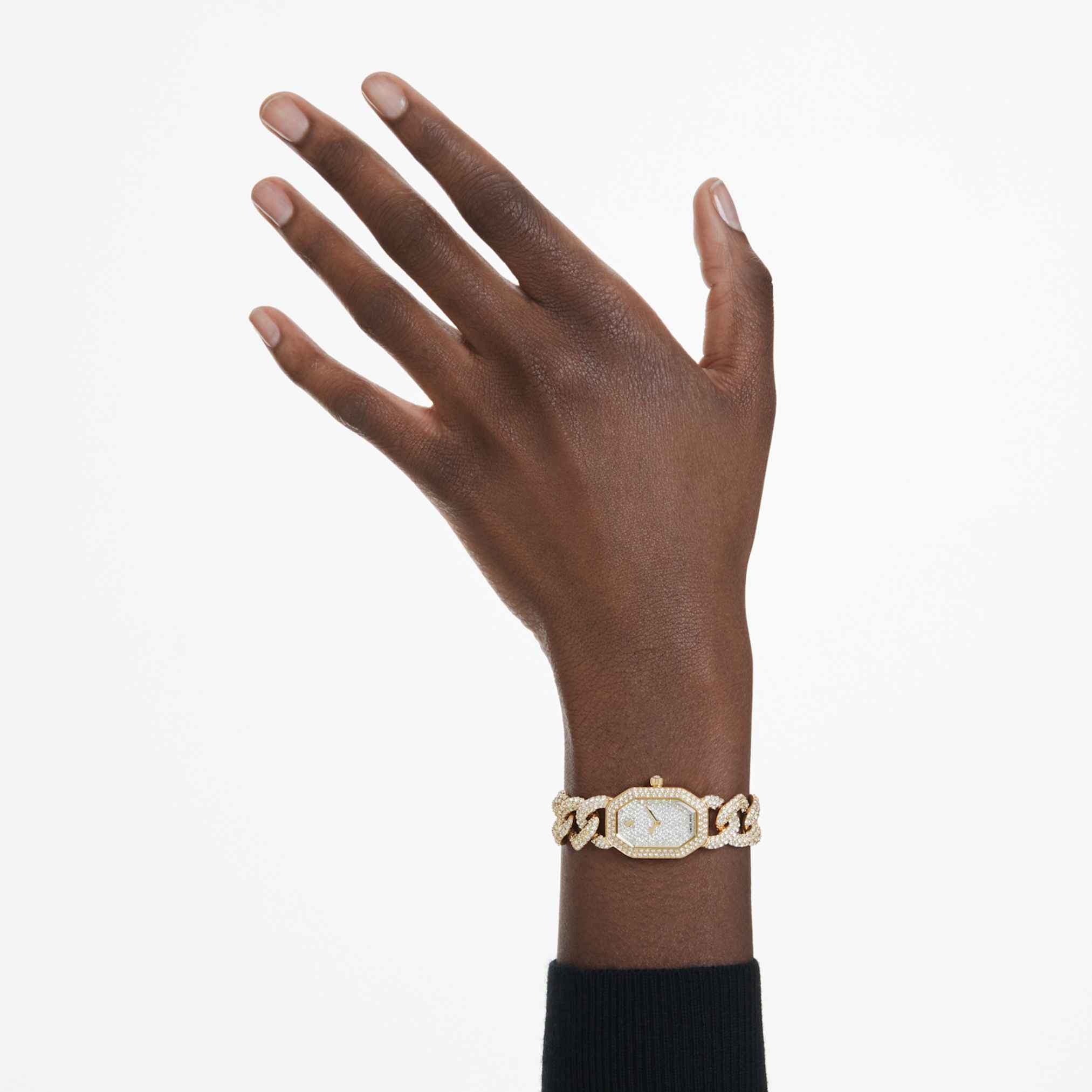 Dextera Chain watch Swiss Made, Crystal bracelet, Gold tone, Gold-tone finish - Image 2