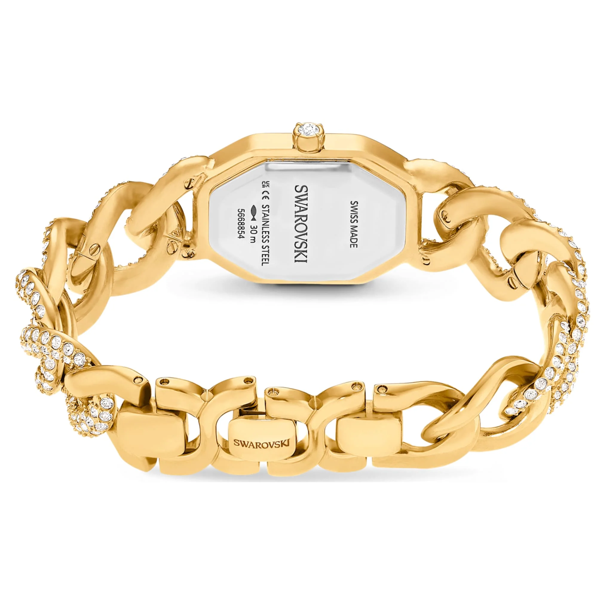 Dextera Chain watch Swiss Made, Crystal bracelet, Gold tone, Gold-tone finish - Image 4