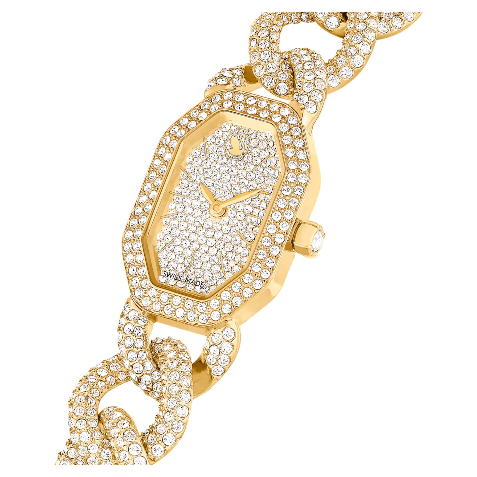 Dextera Chain watch Swiss Made, Crystal bracelet, Gold tone, Gold-tone finish - Image 5