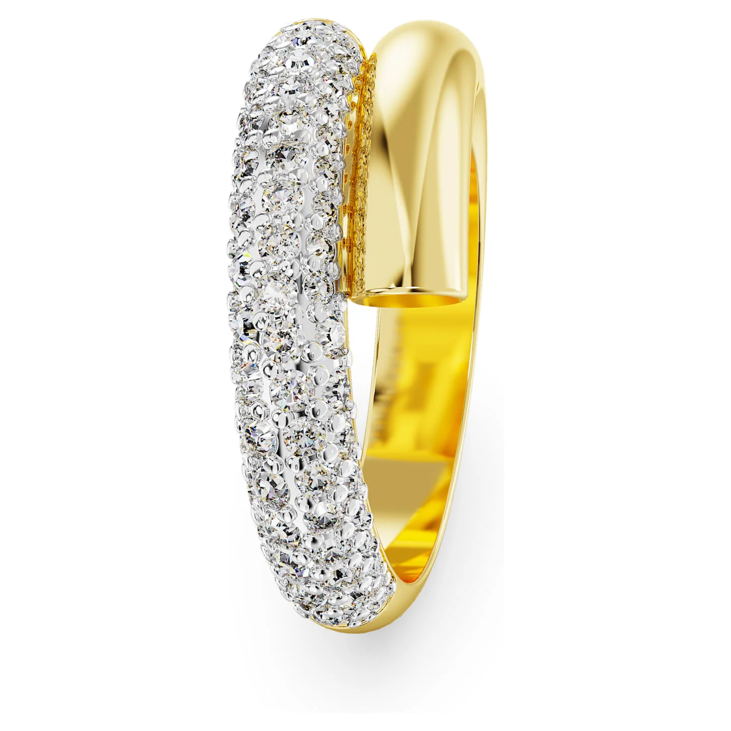 Dextera cocktail ring White, Gold-tone plated - Image 3