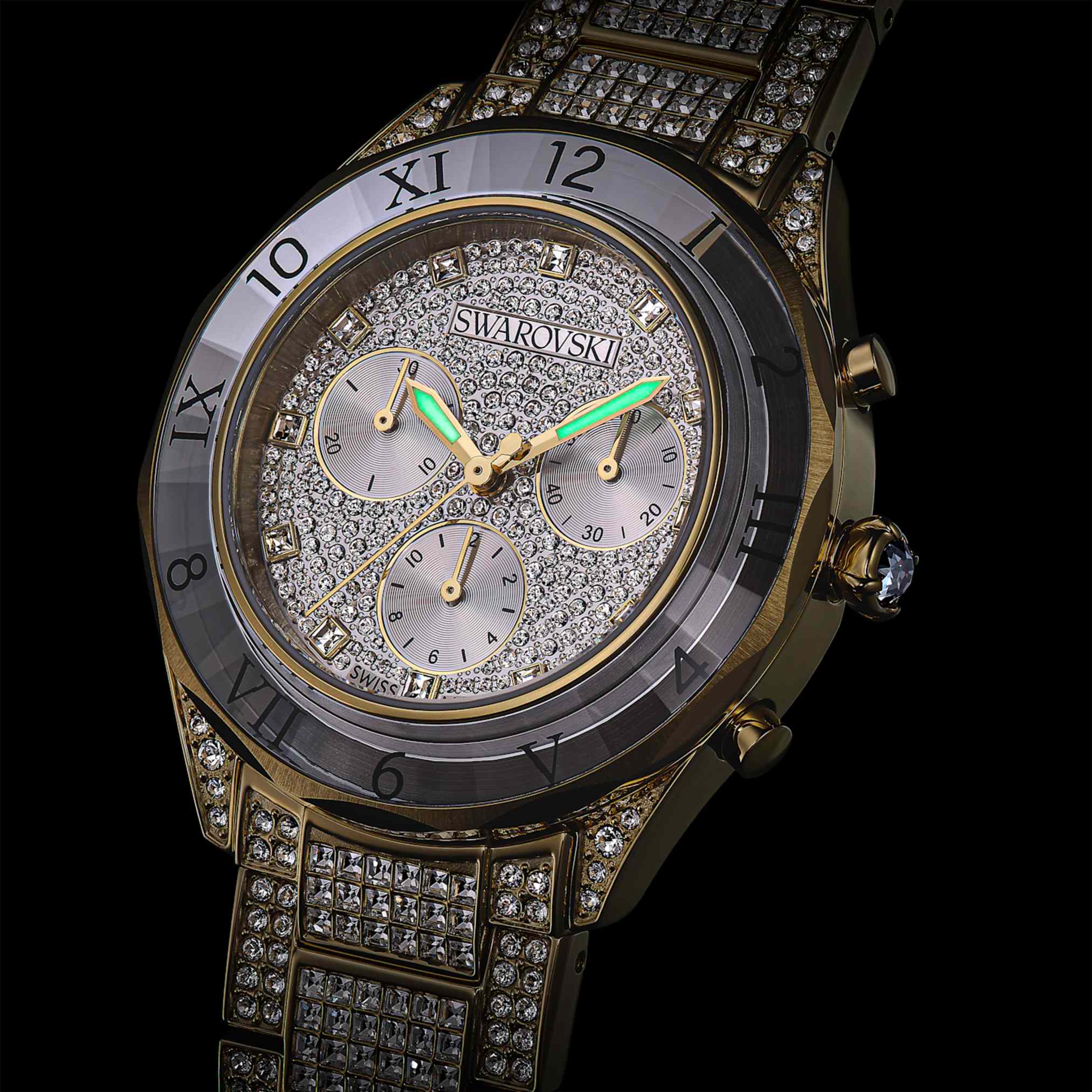 Dextera lux watch Swiss Made, Metal bracelet, Gold tone, Gold-tone finish - Image 9