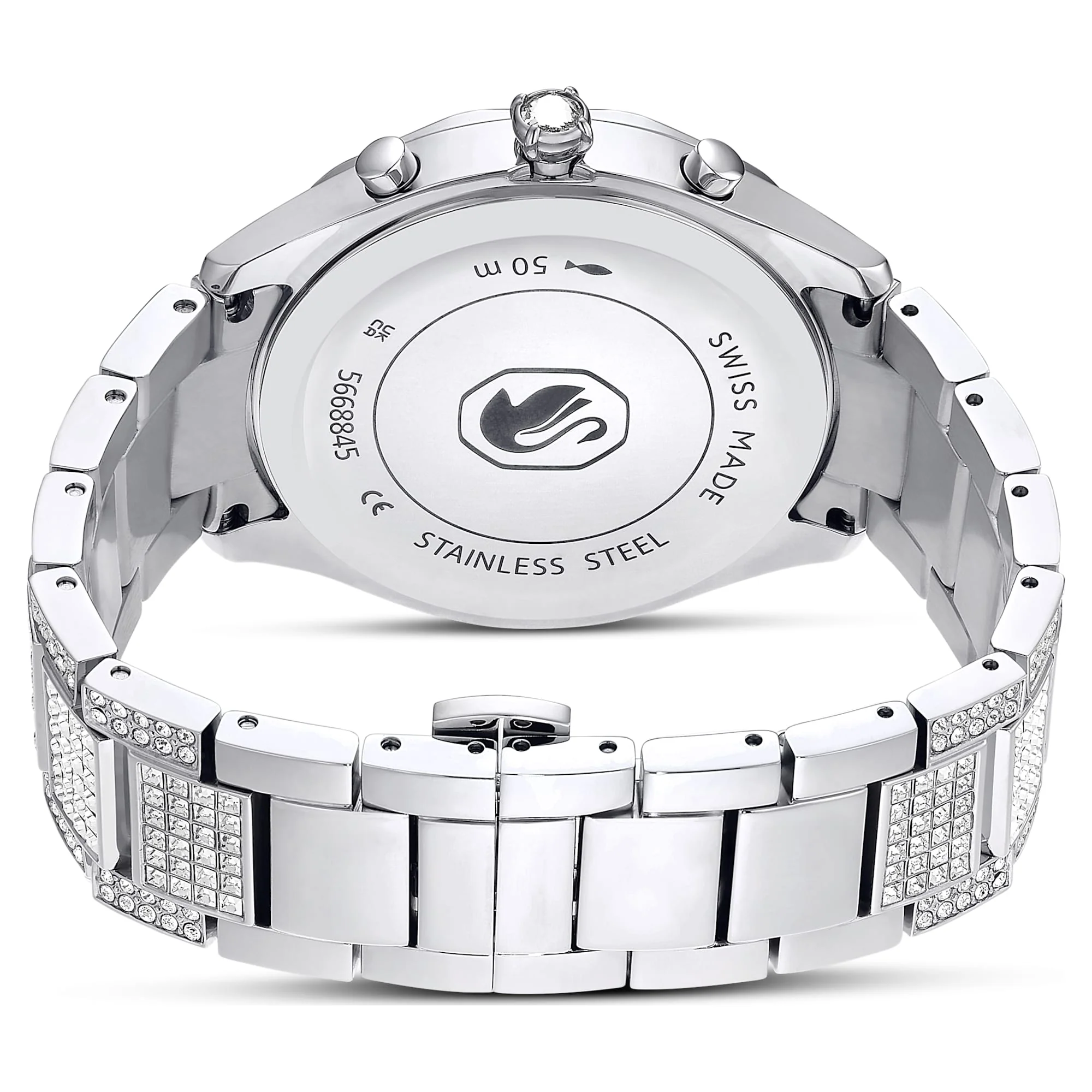Dextera Lux watch Swiss Made, Metal bracelet, Silver tone, Stainless Steel - Image 3