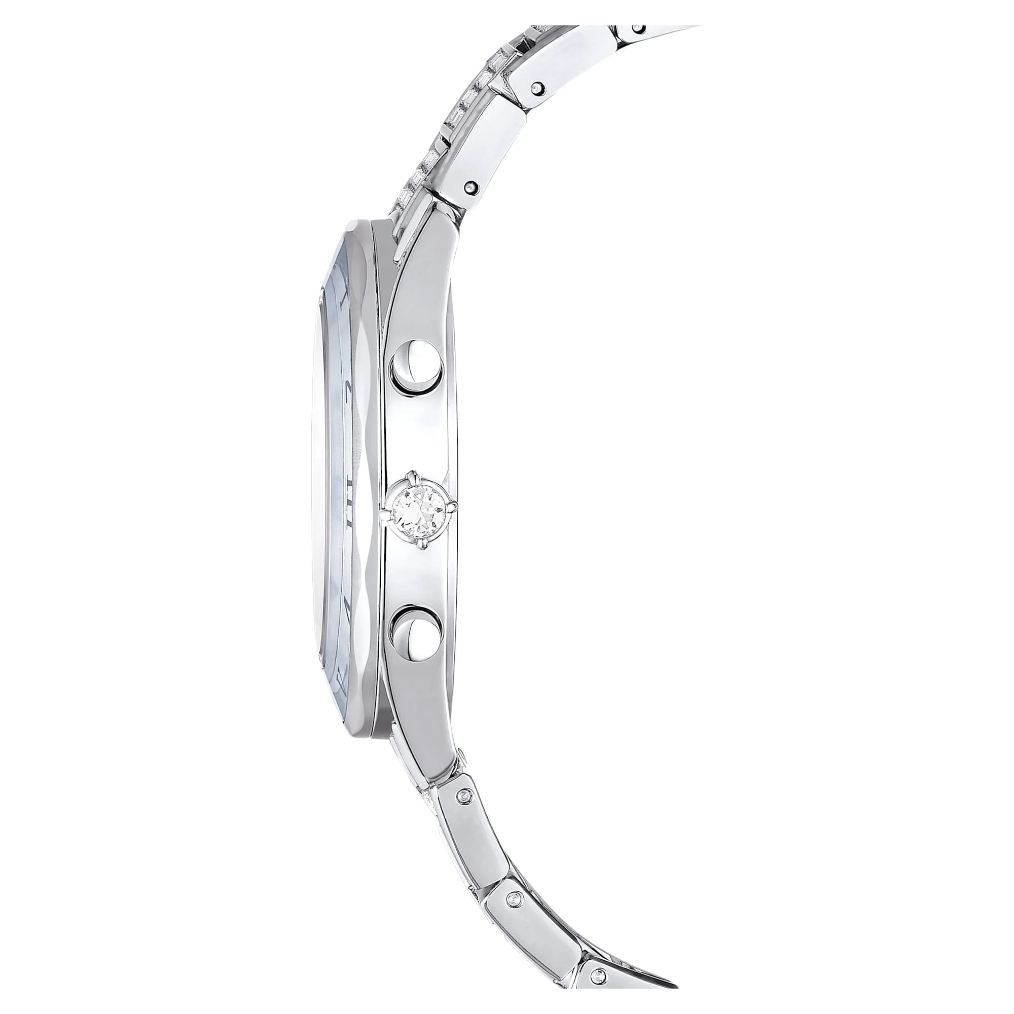 Dextera Lux watch Swiss Made, Metal bracelet, Silver tone, Stainless Steel - Image 5