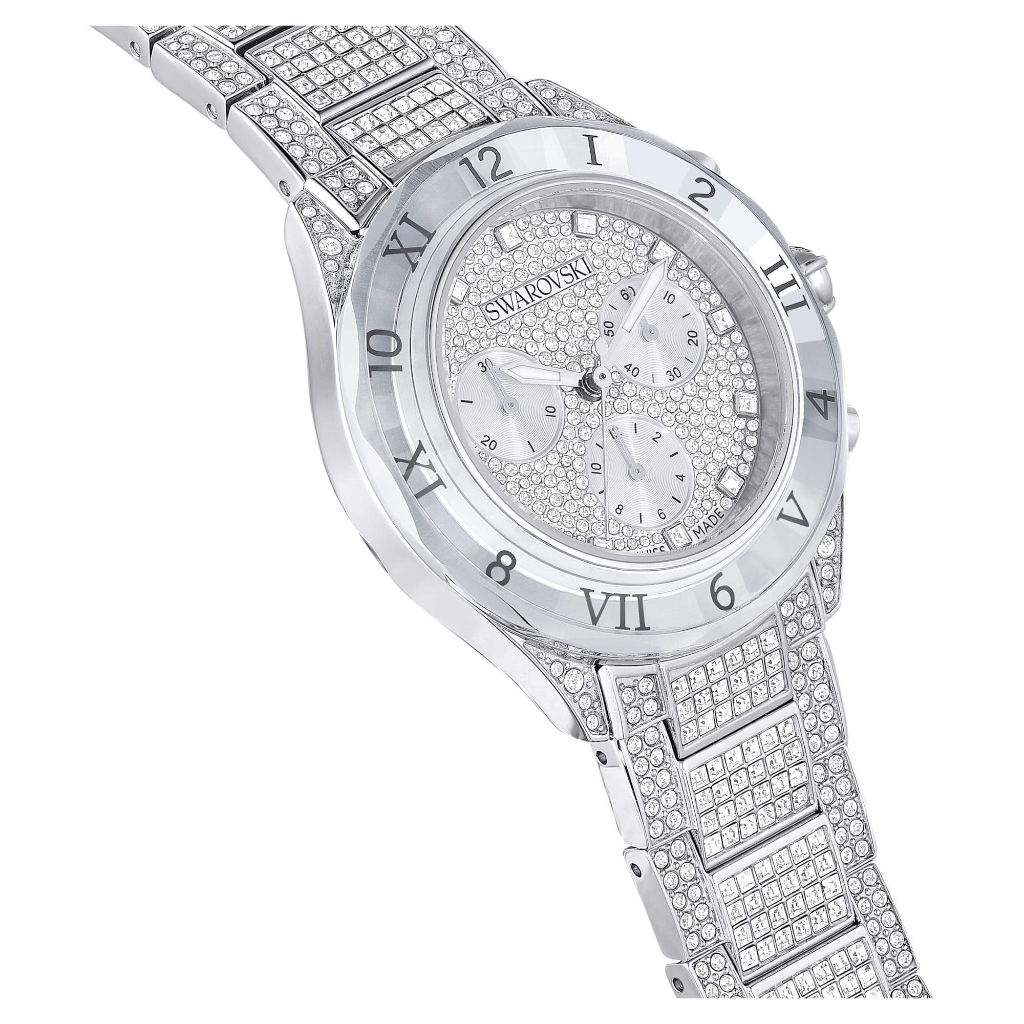 Dextera Lux watch Swiss Made, Metal bracelet, Silver tone, Stainless Steel - Image 6