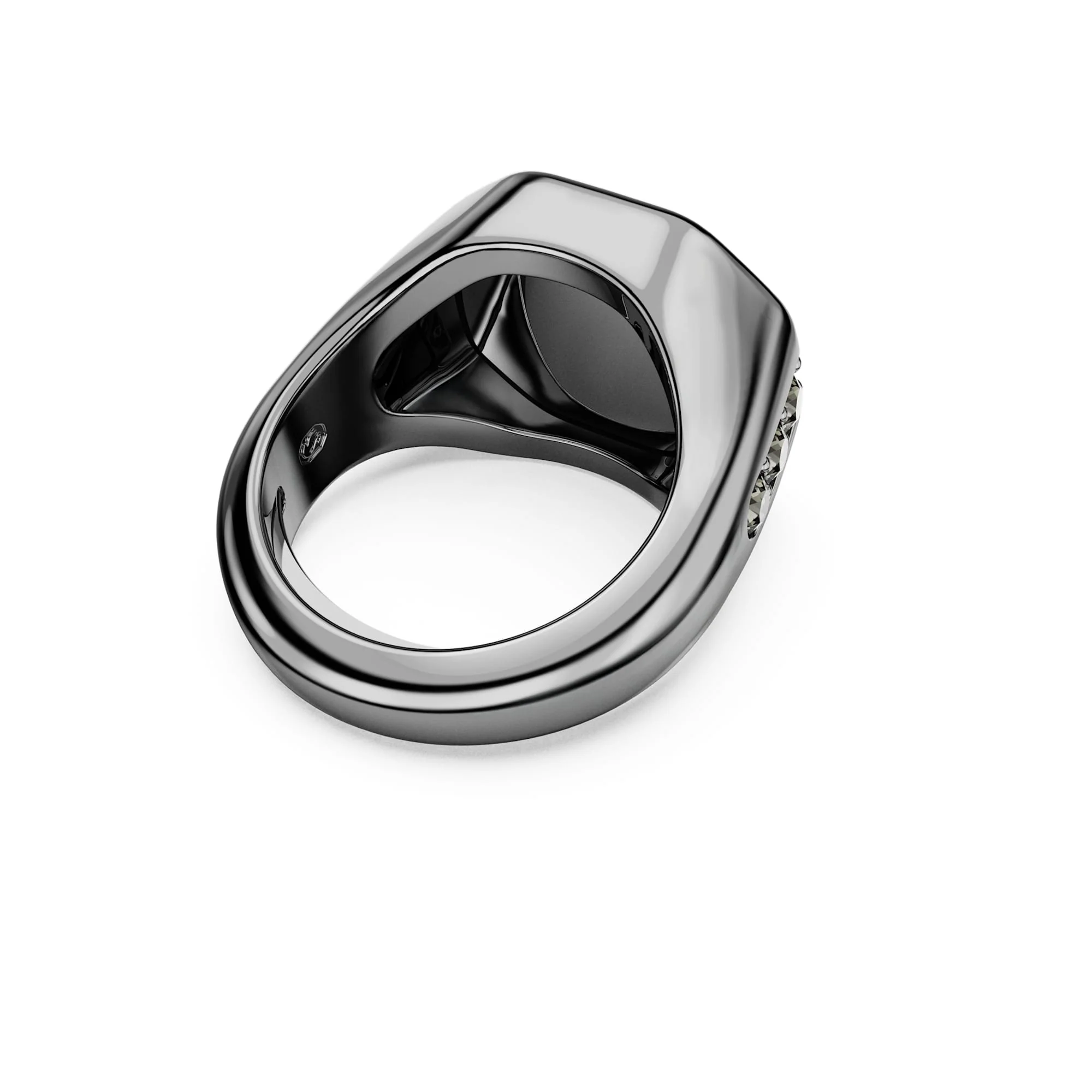 Dextera Octagon ring Octagon shape, Round cut, Black, Ruthenium plated - Image 4