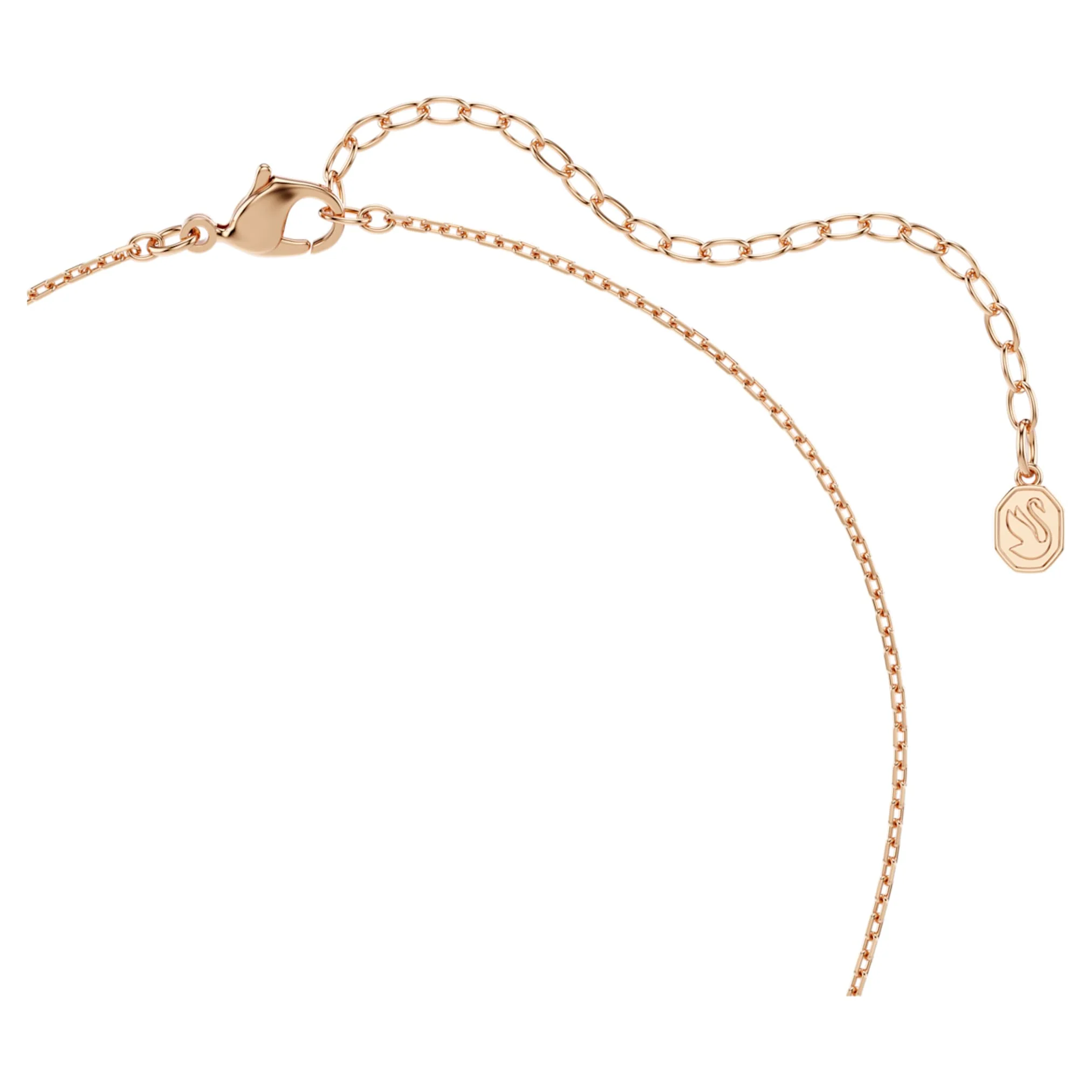 Dextera pendant Round cut, White, Rose gold-tone plated - Image 4