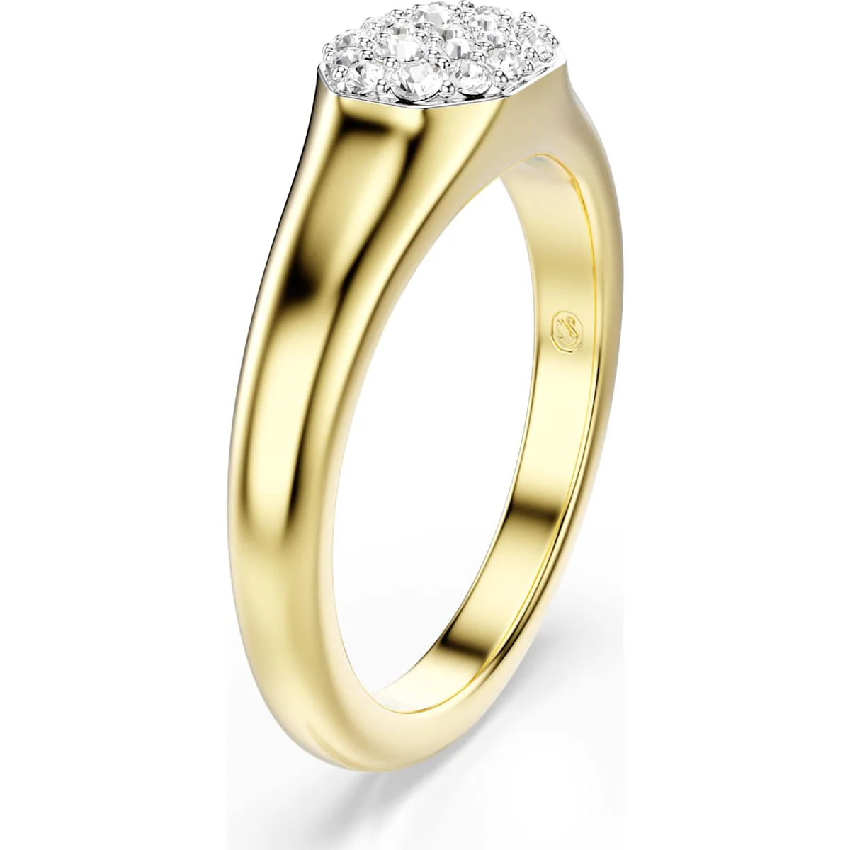 Dextera ring, Mixed cuts, White, Gold-tone plated - Image 2
