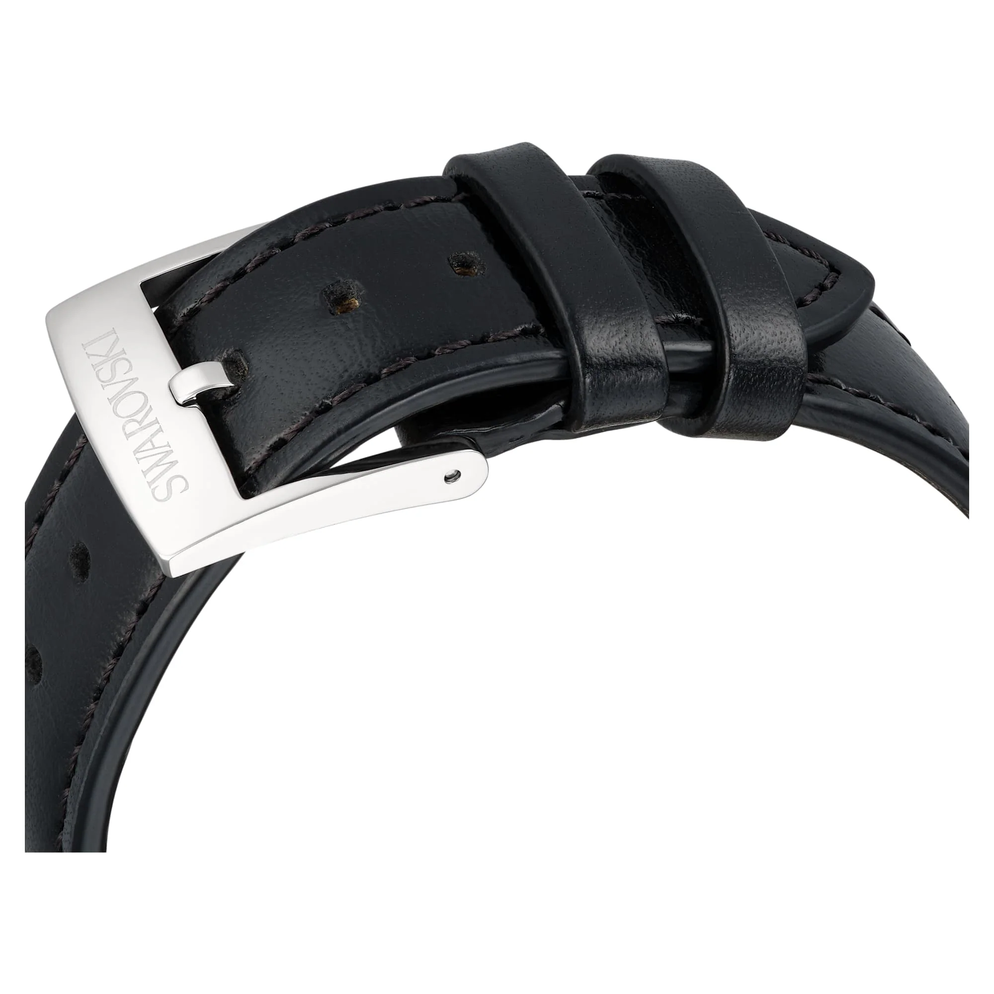 Dextera tachymetre watch Swiss Made, Leather strap, Silver tone, Stainless steel - Image 7