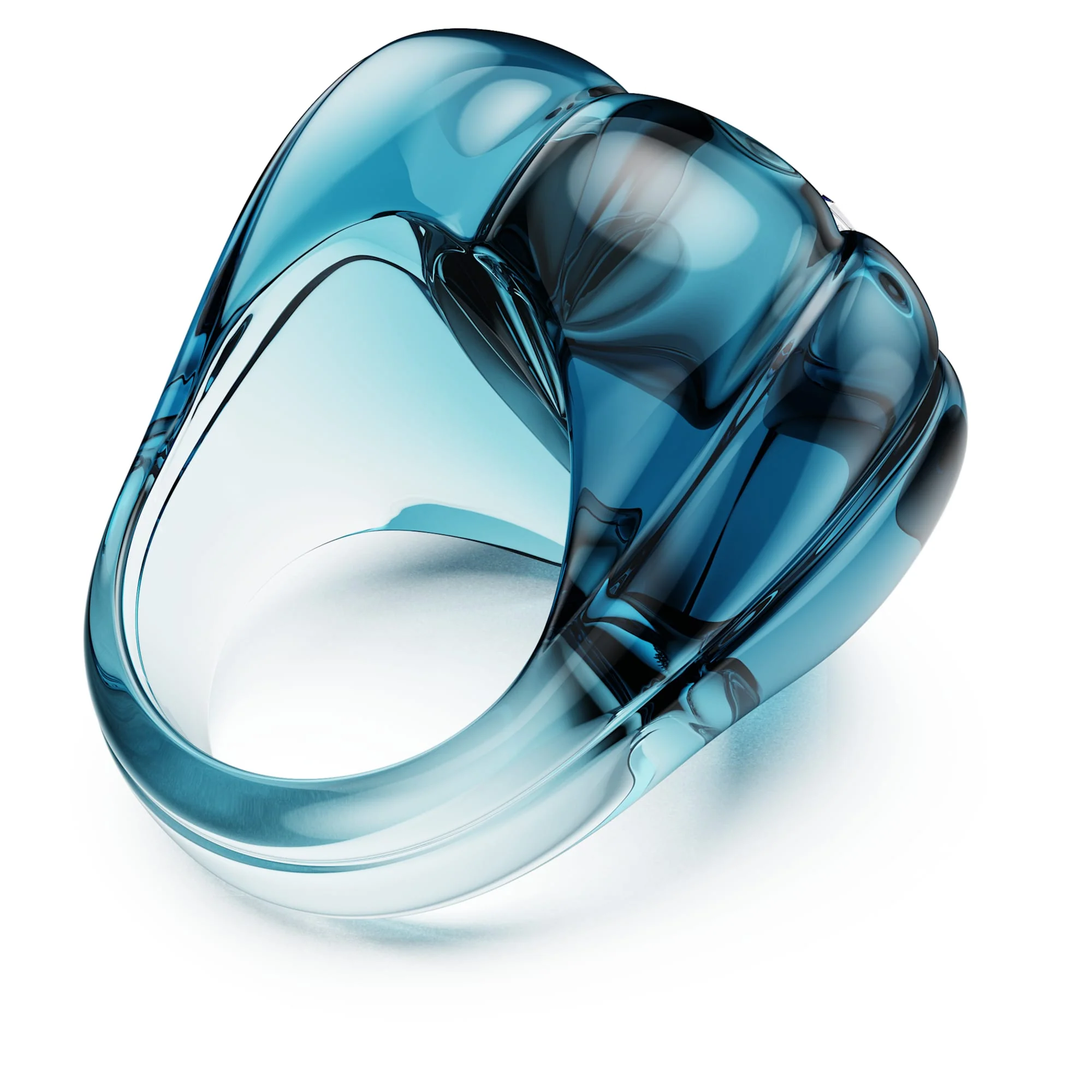 Dulcis cocktail ring Heart cut, Pavé, Heart, Blue - Image 4