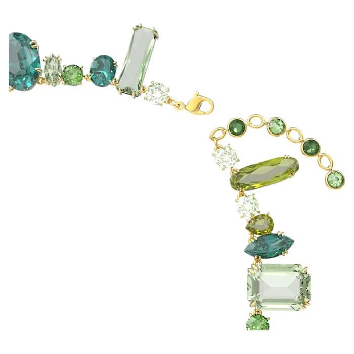 Gema necklace Green, Gold-tone plated - Image 3