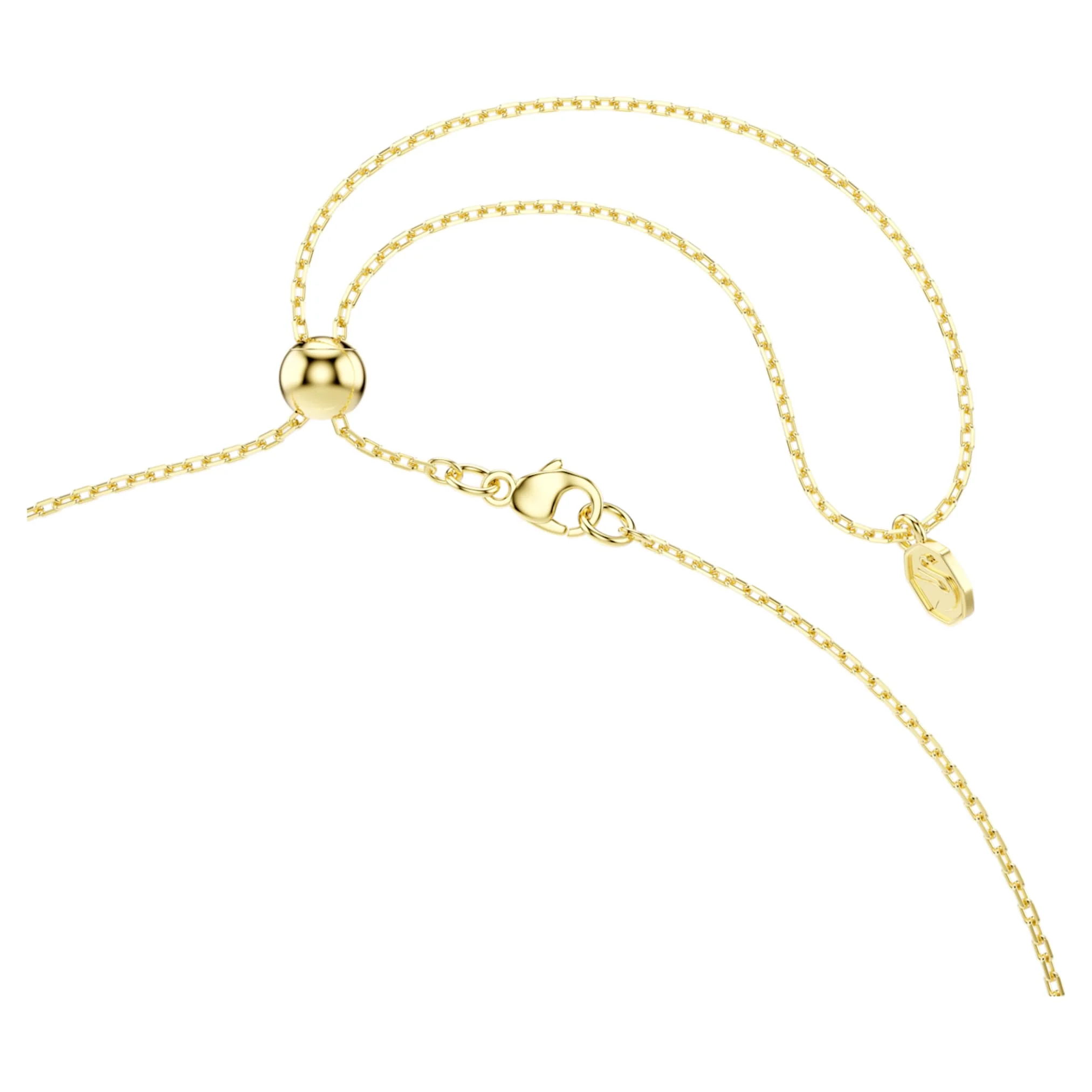 Gema pendant Mixed cuts, Dangling crystals, Multicolored, Gold-tone plated - Image 4