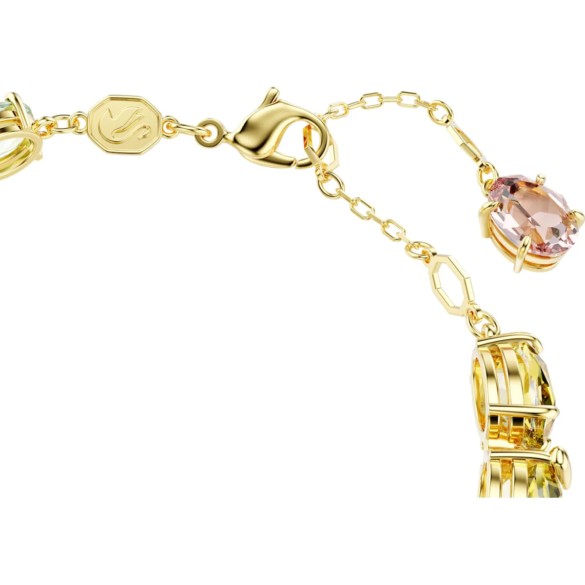 Gema Tennis bracelet Mixed cuts, Multicolored, Gold-tone plated - Image 3