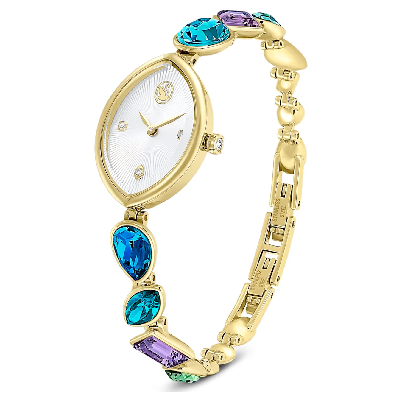 Gema watch Crystal bracelet, Gold tone, Gold-tone finish - Image 2
