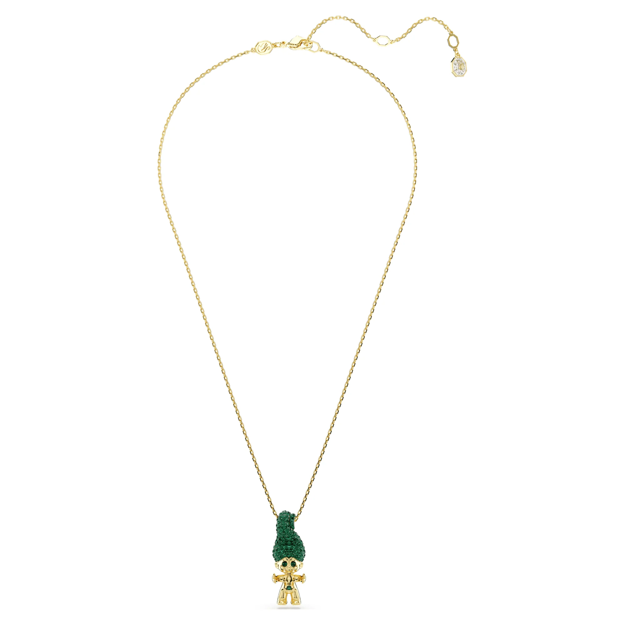Good Luck Trolls pendant Troll, Green, Gold-tone plated - Image 2