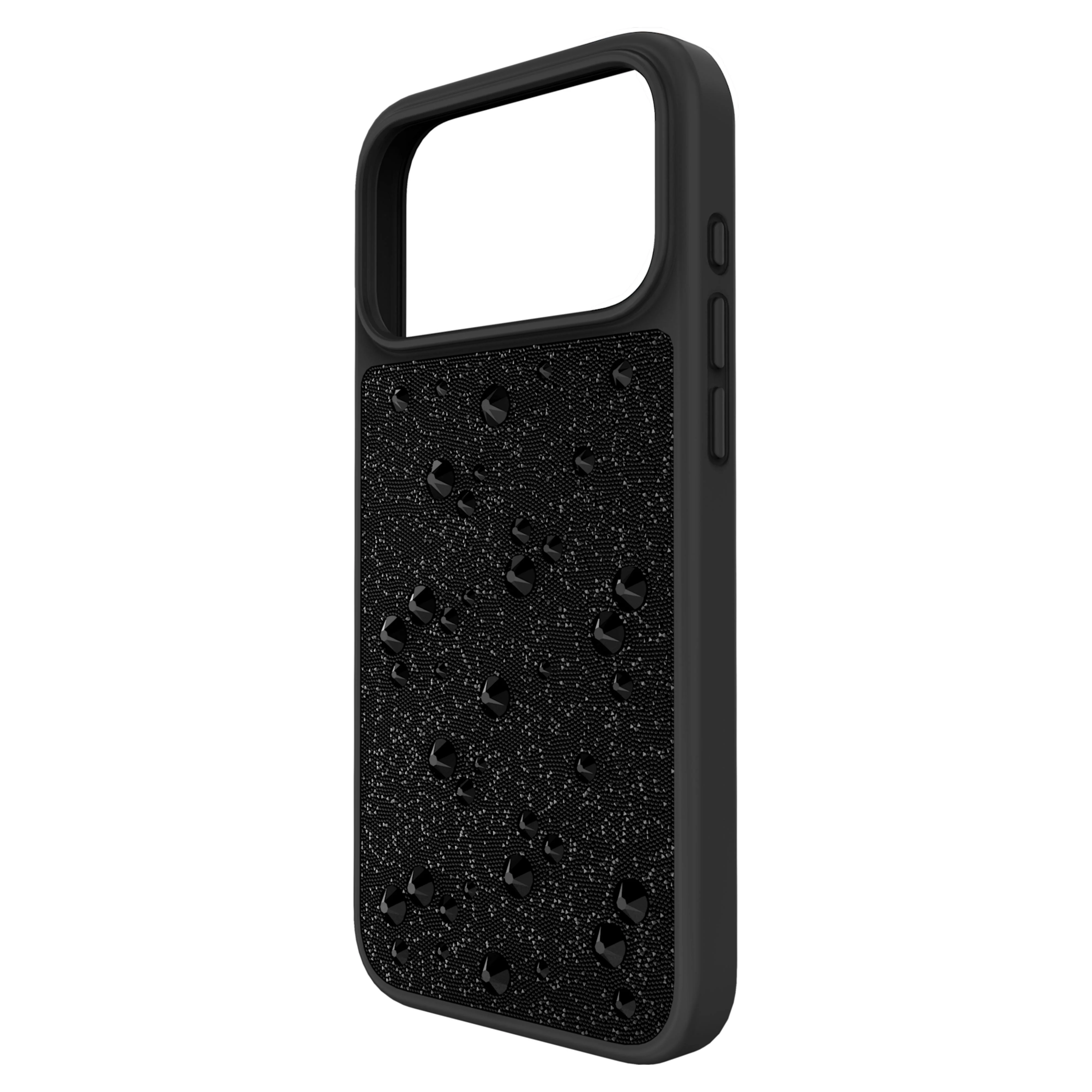 High smartphone case Flat Back crystals, iPhone® 17 Pro Max, Black - Image 4