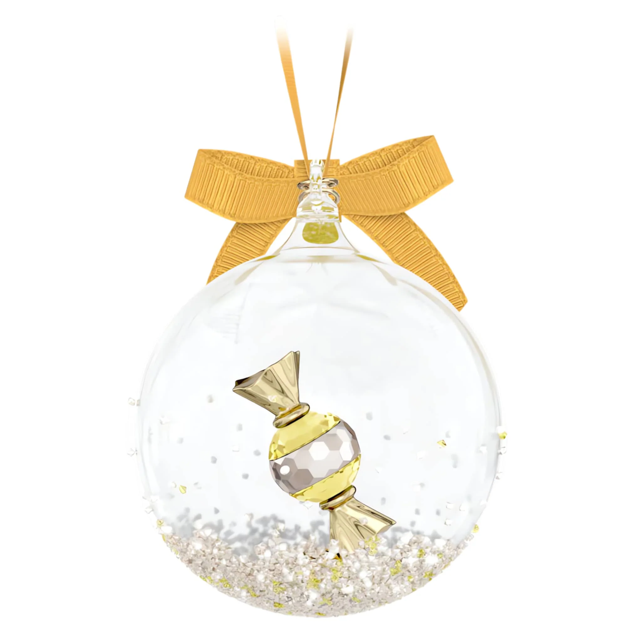 Holiday Cheers Dulcis Ball Ornament Yellow - Image 3