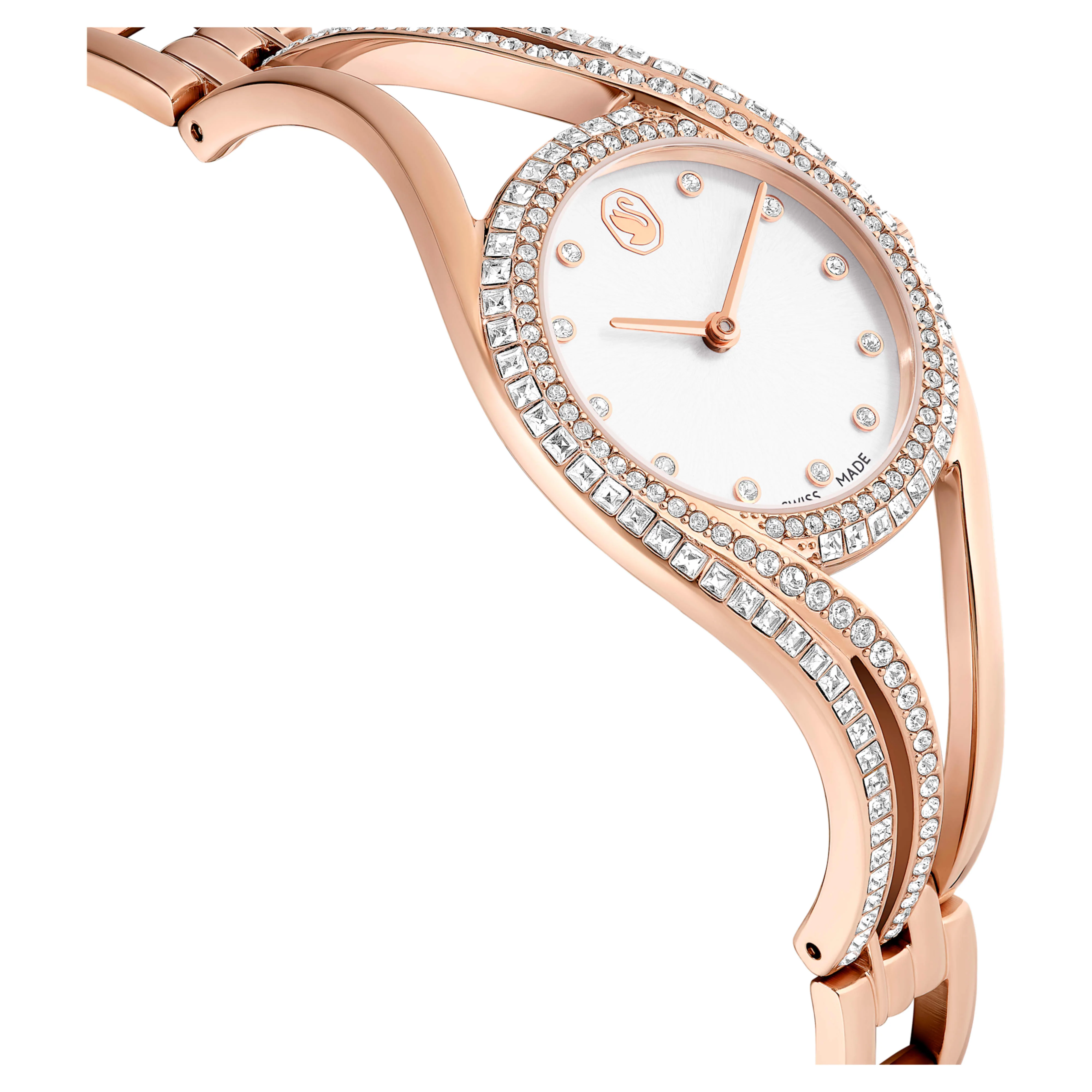 Hyperbola bangle watch Swiss Made, Metal bracelet, Rose gold tone, Rose gold-tone finish - Image 5